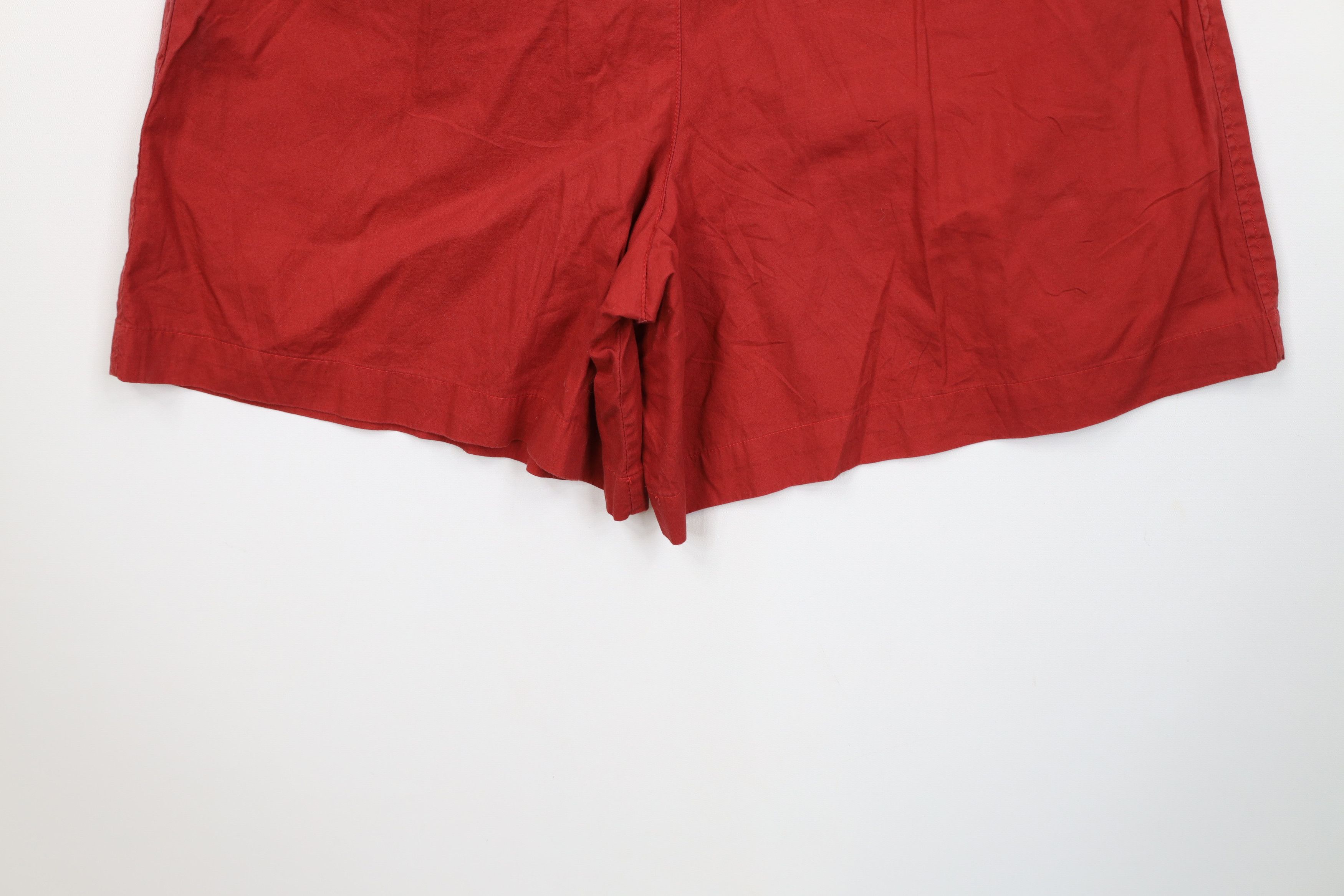 Calvin Klein Vintage 80s 90s Calvin Klein Fly Pleated Shorts Red Japan Size 28" / US 6 / IT 42 - 12 Thumbnail