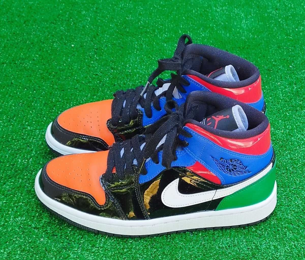 Jordan Brand Air Jordan 1 High Mid Multi Patent Smeakerts # 7,5 Size US 7.5 / IT 37.5 - 3 Thumbnail
