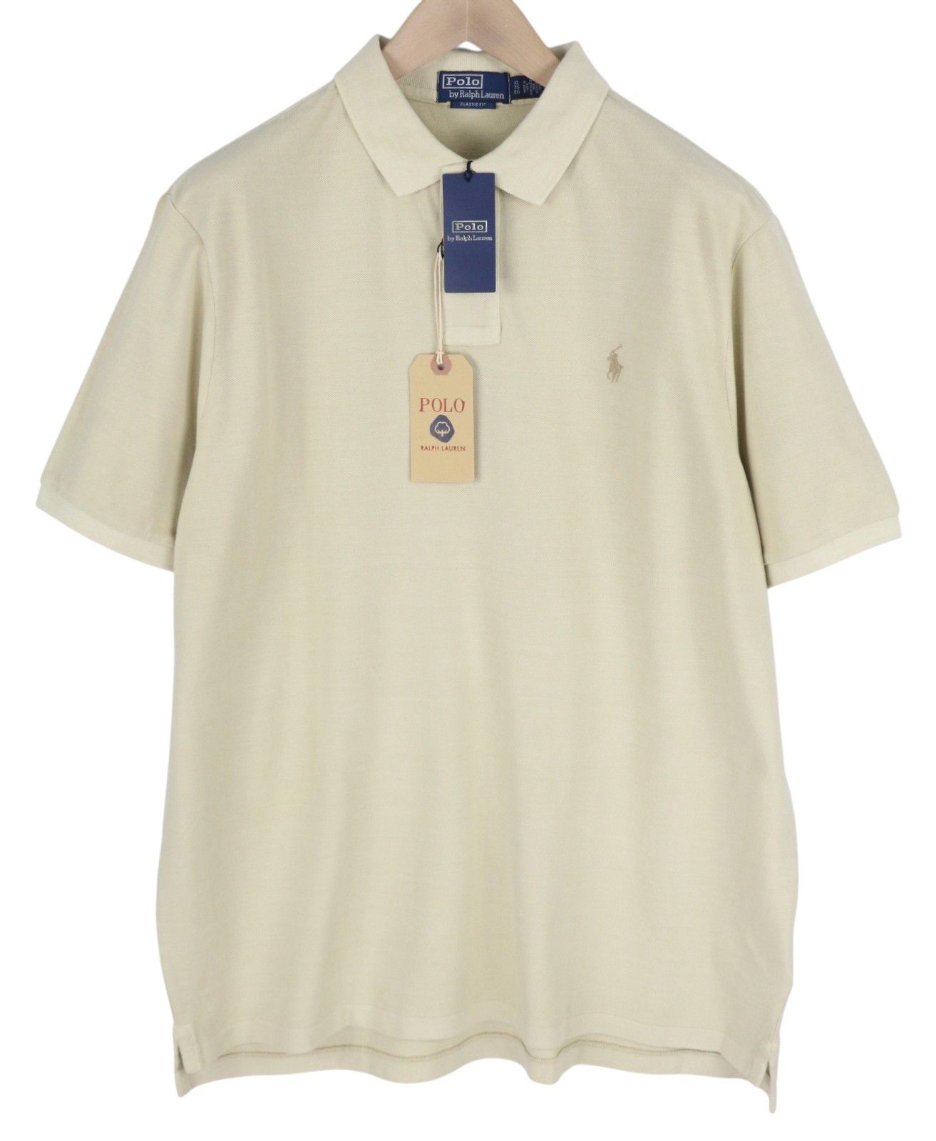 Polo Ralph Lauren CLASSIC FIT XL Beige Short Sleeve Polo T-Shirt 84526 Size US XL / EU 56 / 4 - 1 Thumbnail