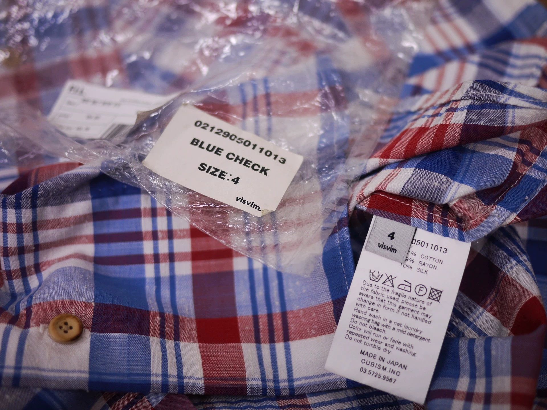 Visvim 12SS VISVIM ICT RUST BELT SHIRT BLUE CHECK 5 Size US XXL / EU 58 / 5 - 9 Thumbnail