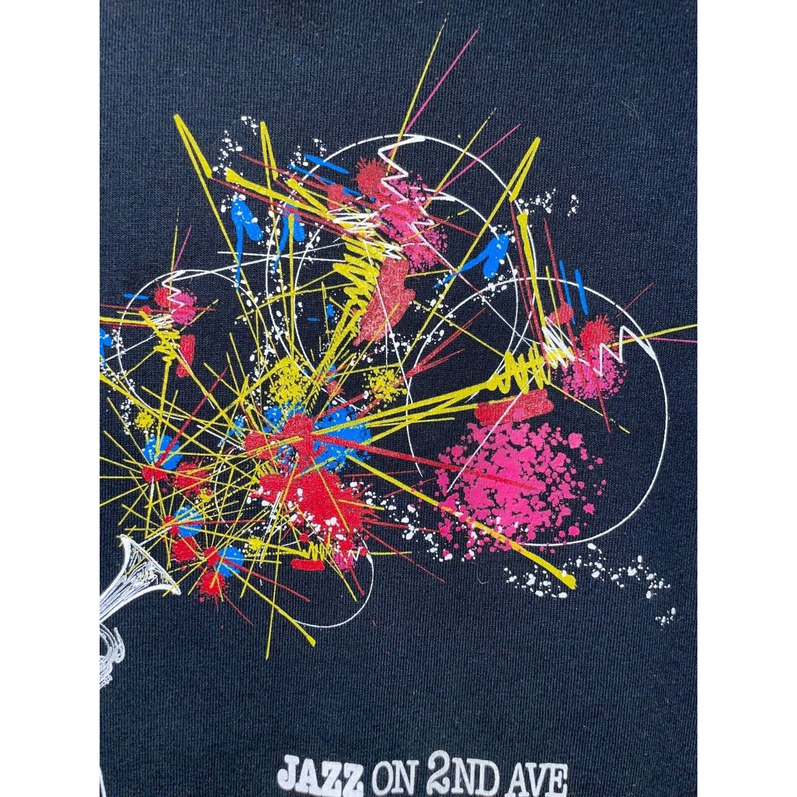 Gildan Jazz Shirt On 2nd Ave Avenue Music Graphic Tee Vintage Large Size US L / EU 52-54 / 3 - 4 Thumbnail