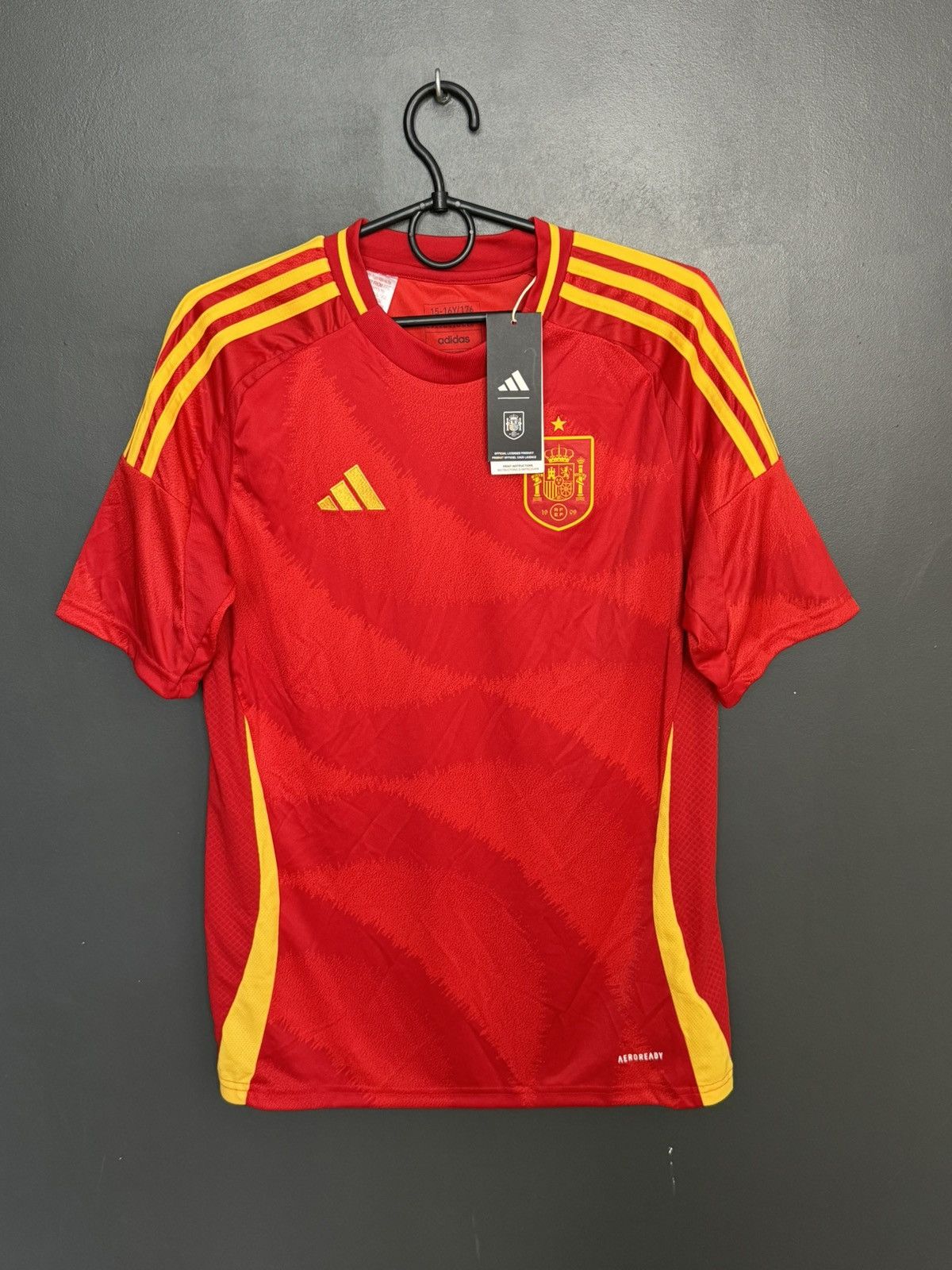 Adidas KIDS New Spain National Team 2024 Home Football Jersey Size US S / EU 44-46 / 1 - 1 Thumbnail