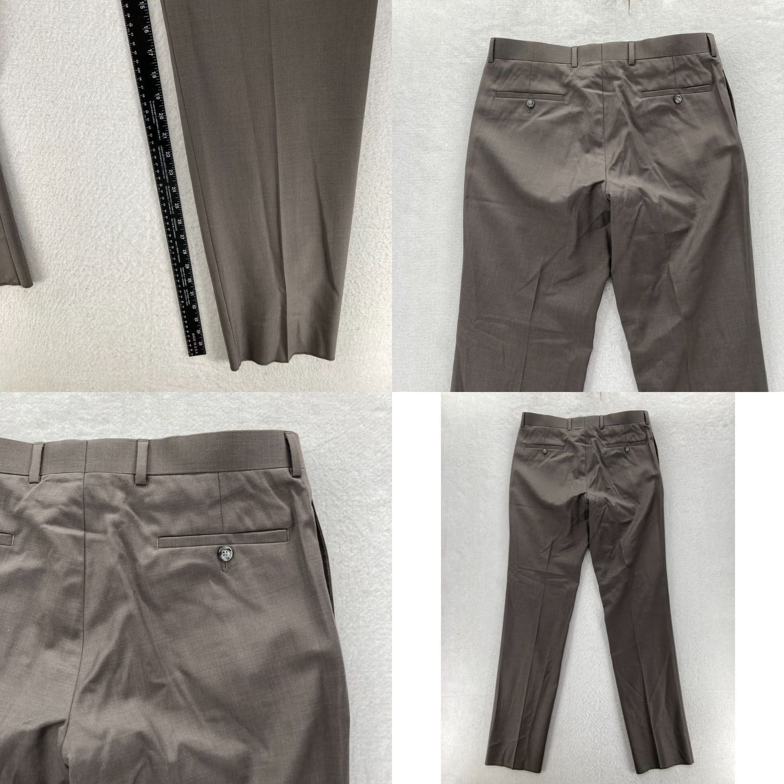 Pronto Uomo Pronto Uomo Mens 41 Brown 100% Wool Dress Pants Slim Straight Leg Unhemmed NWT Dress Pants Mens Brown Wool Slim Straight NWT Unhemmed 41 Size US 41 - 8 Thumbnail