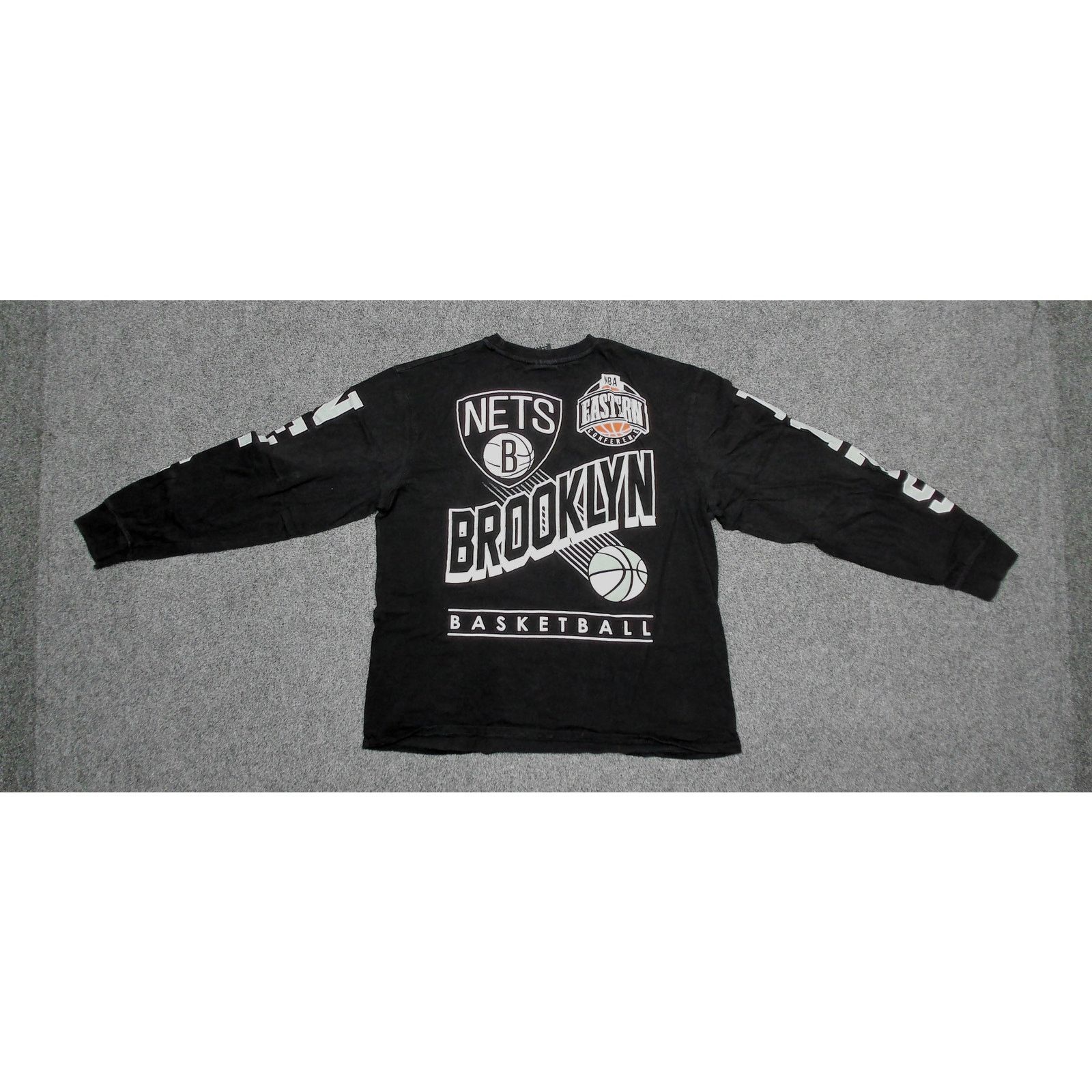 Other NBA Streetwear Boxy Oversized Brooklyn Nets Long Sleeve Tee Size US XL / EU 56 / 4 - 6 Thumbnail