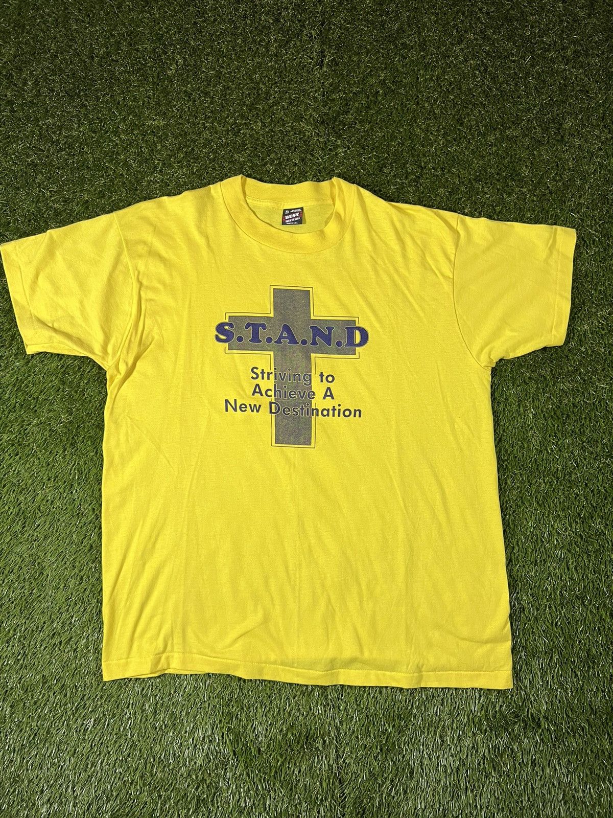 Vintage Vintage 90’s Single Stitched Jesus Christ Religion Tee Size US XL / EU 56 / 4 - 1 Thumbnail