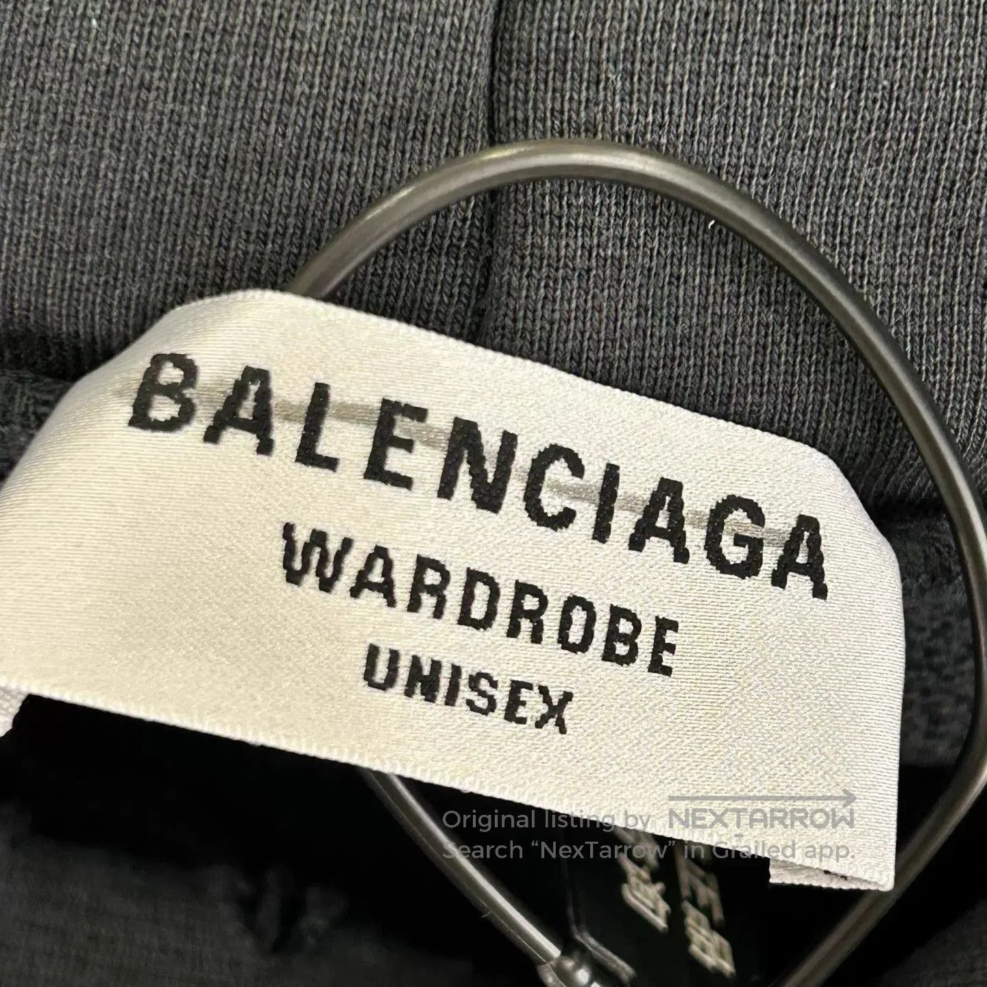 Balenciaga Gray Oversized Hoodie with Front Pocket. Size US M / EU 48-50 / 2 - 3 Thumbnail