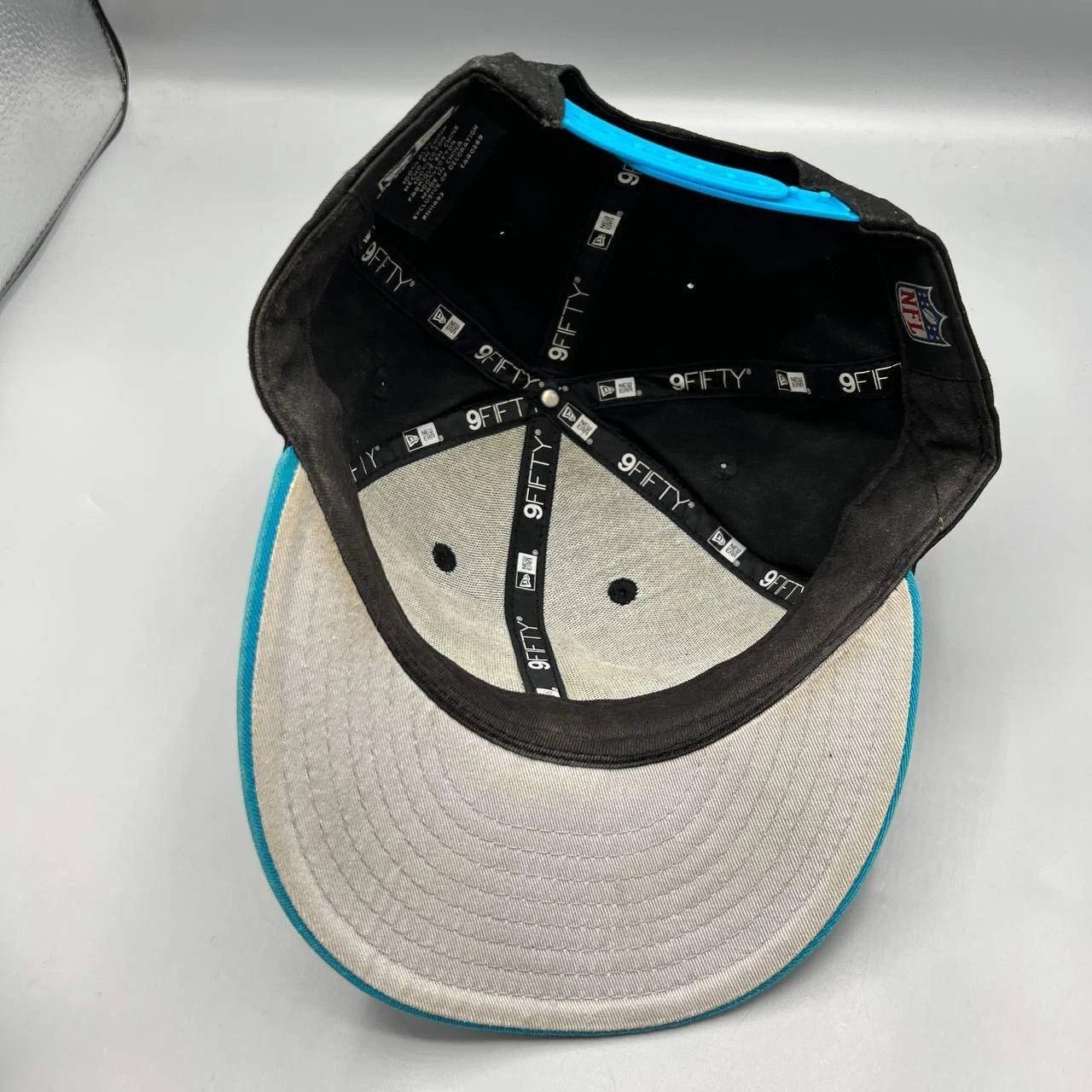 New Era Carolina Panthers Hat Men Blue Black NFL Snap Back Cap Size ONE SIZE - 2 Thumbnail