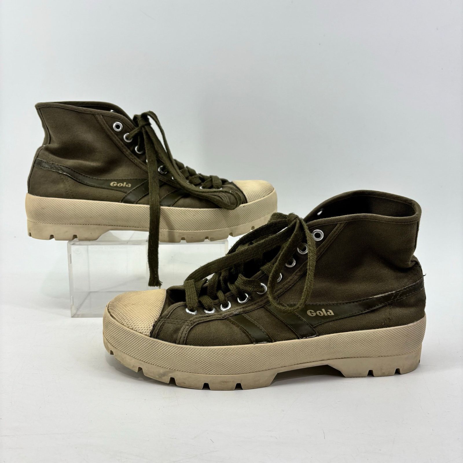 Gola Gola Womens Size 9 Coaster Peak Olive Green Sneakers Lace Up Size US 9 / IT 39 - 3 Thumbnail