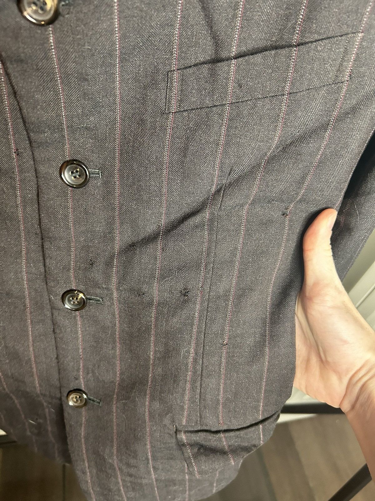 Comme des Garcons × Comme des Garcons Homme × Comme des Garcons Homme Plus AD1994 Comme des garçons homme stripes coat Size US M / EU 48-50 / 2 - 4 Thumbnail