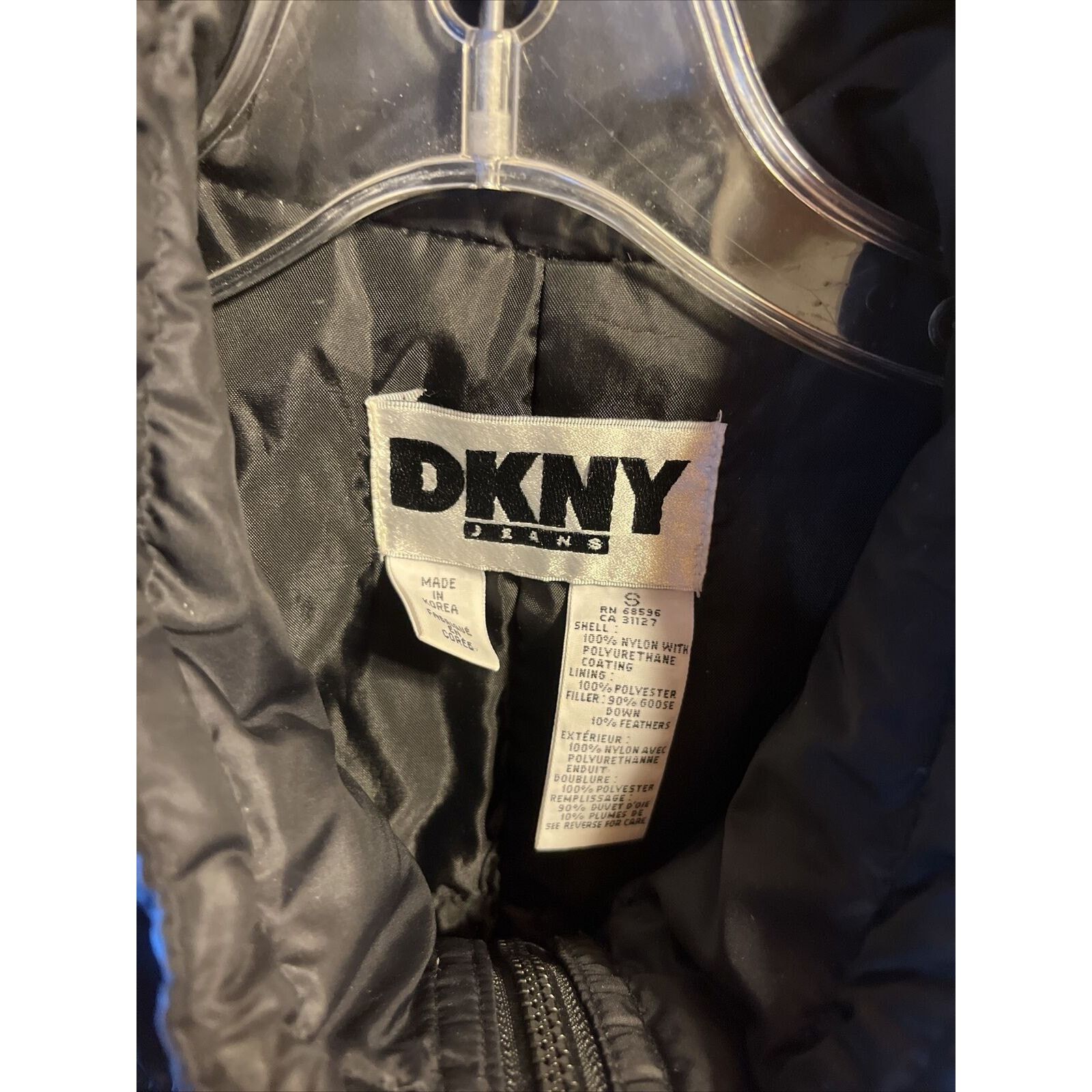 DKNY DKNY VTG Women’s S Black Down Insulated Full Zip Puffer Vest Size S / US 4 / IT 40 - 15 Thumbnail
