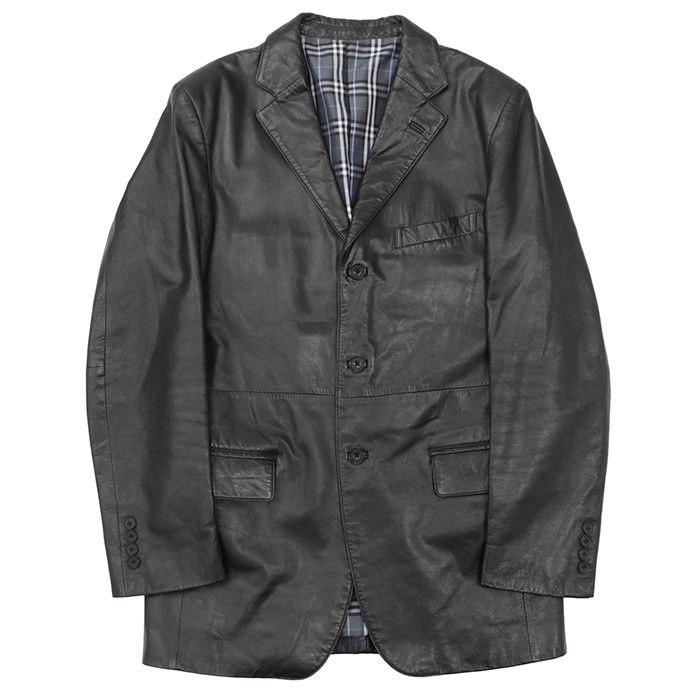 Burberry Burberry Burberry Black Label Goat Leather Jacket Leather Outerwear DUTY FREE for USA Size ONE SIZE - 1 Thumbnail