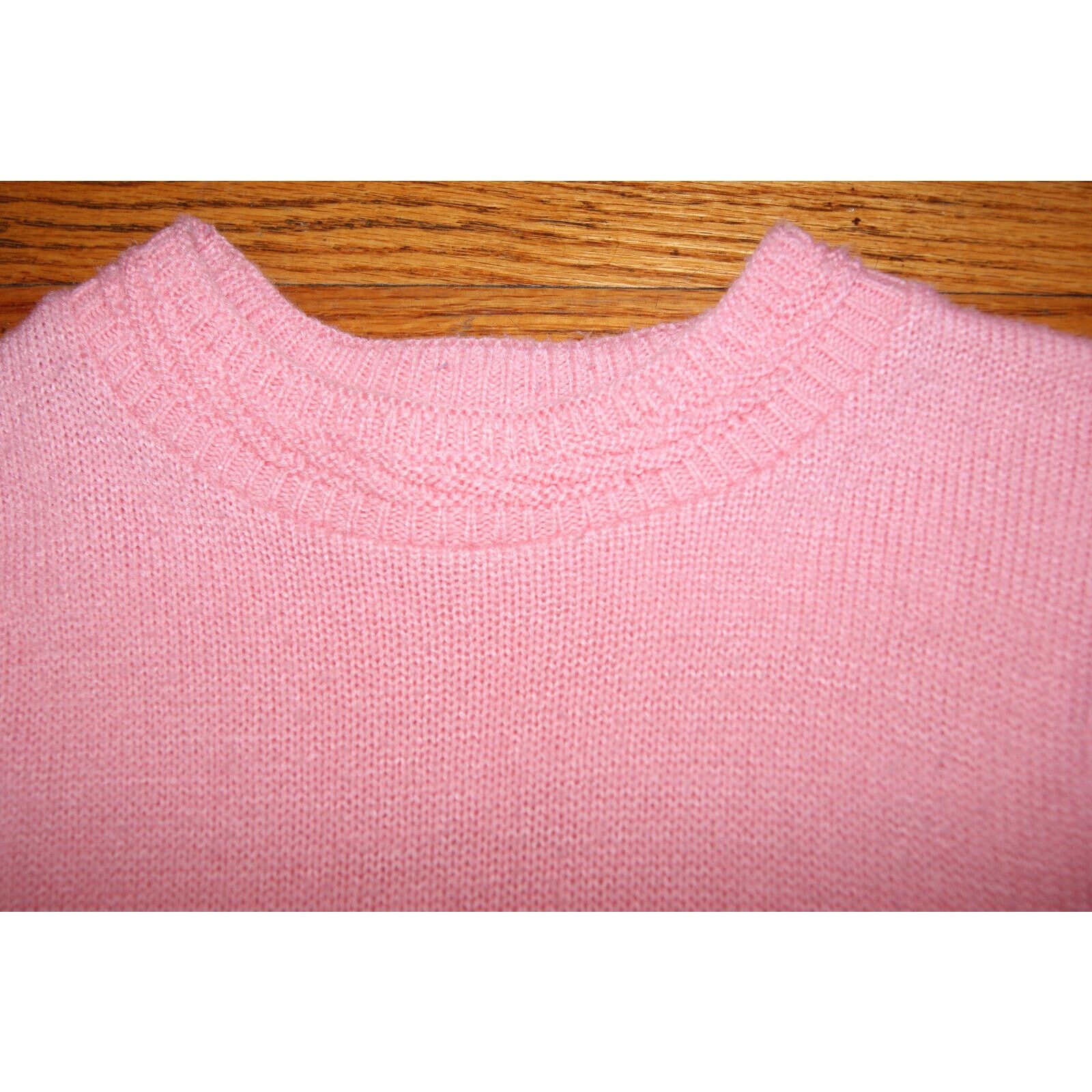 Haband Pullover Sweater VTG Haband Women's Small Pink Knit Crew Size S / US 4 / IT 40 - 3 Thumbnail