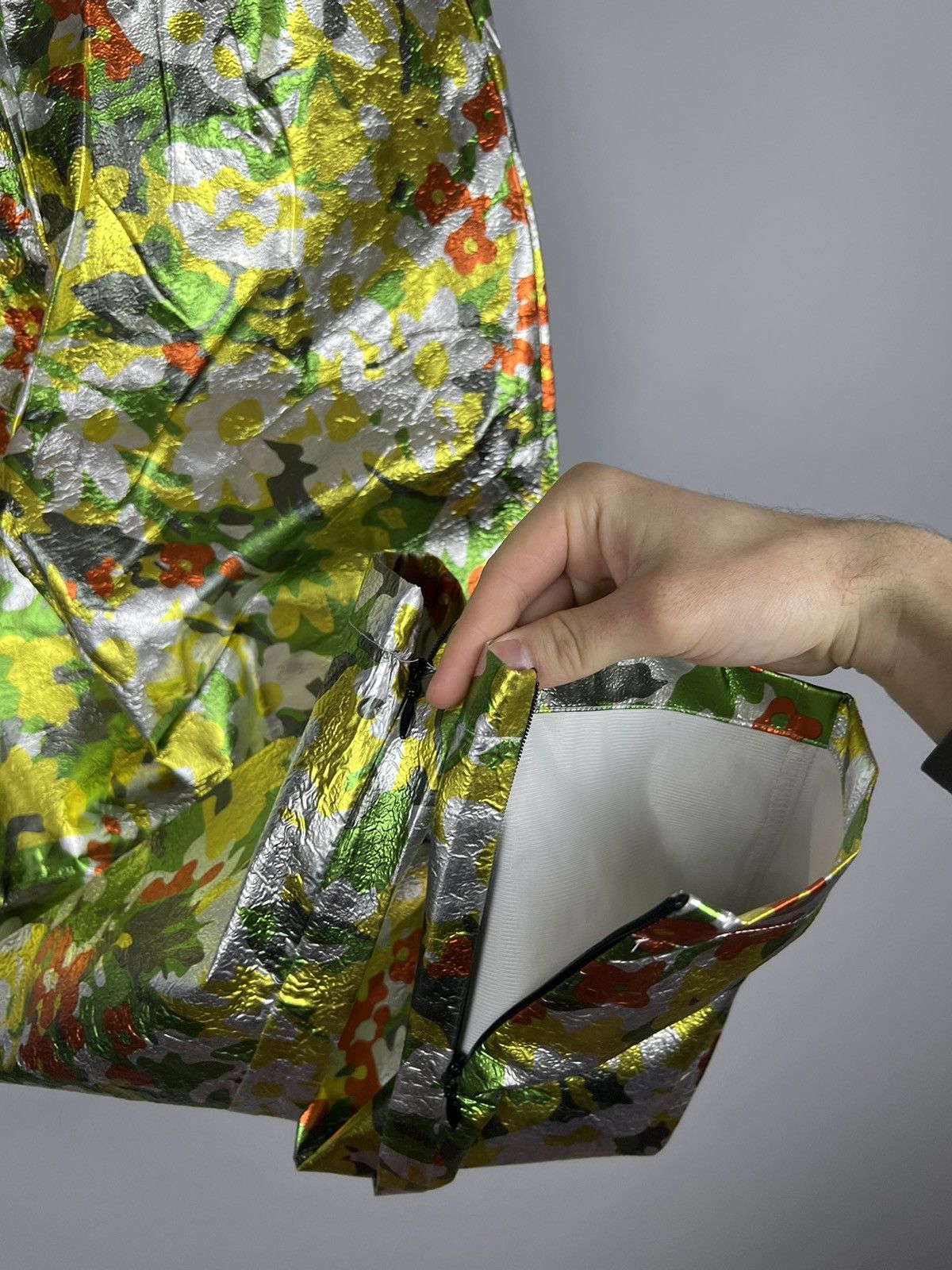 H&M Richard Quinn H&M Design Award Runway Floral Trousers SAMPE Size 26" / US 2 / IT 38 - 9 Thumbnail