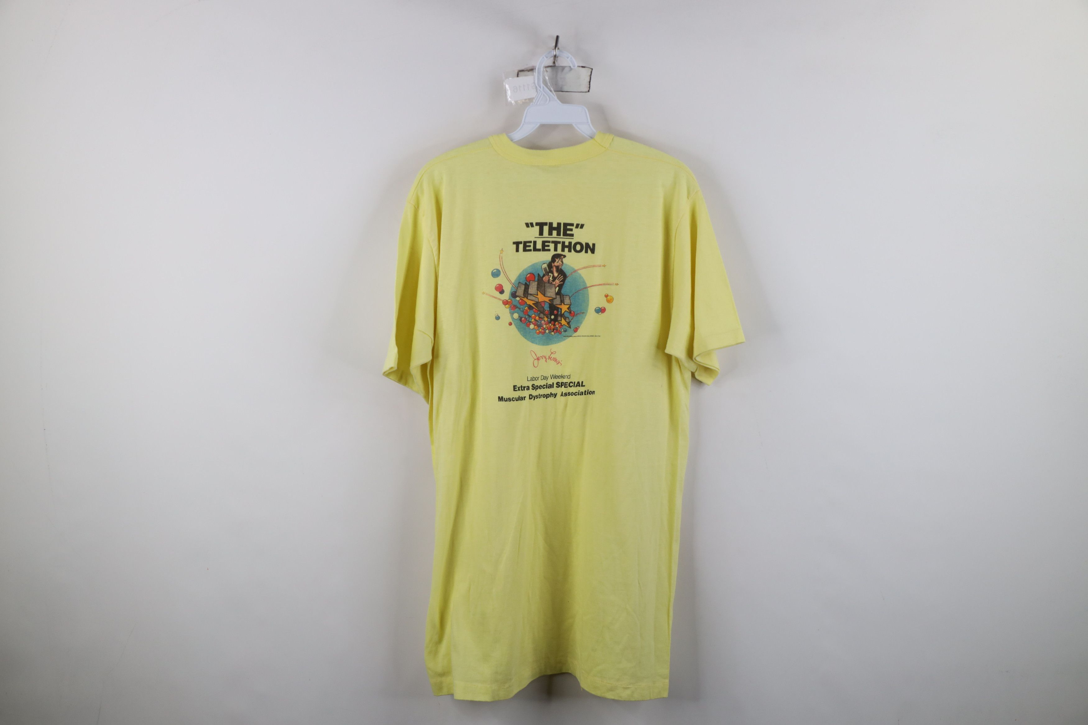 Vintage Vintage 70s The Telethon Muscular Dystrophy T-Shirt USA Size US XXL / EU 58 / 5 - 12 Thumbnail