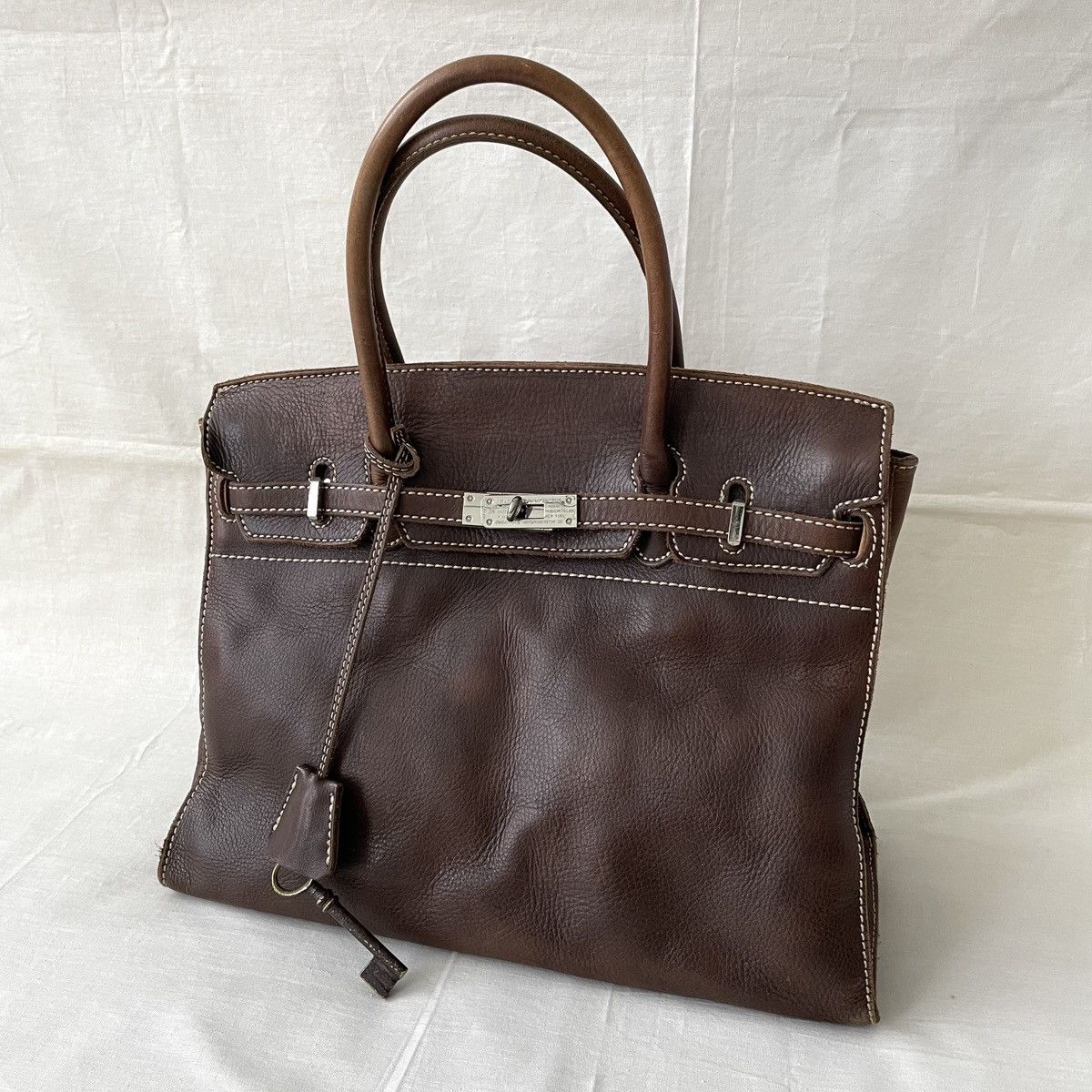 Mademoiselle Non Non Birkin Style Leather Bag by Mademoiselle Japan Size ONE SIZE - 2 Thumbnail