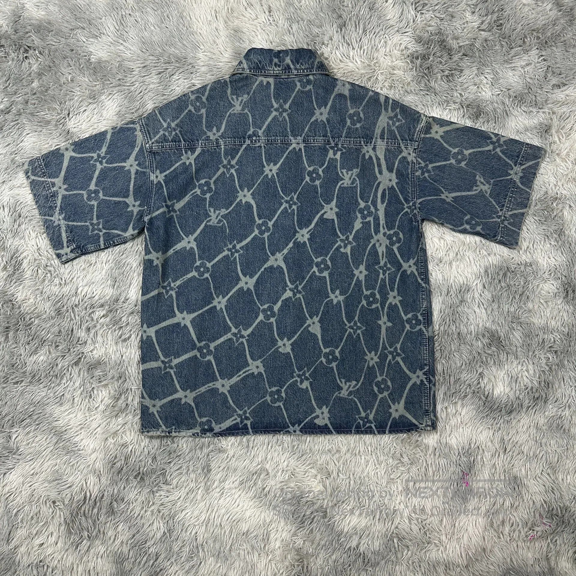 Louis Vuitton louis vuitton ss24 blue denim short shirt. Size US M / EU 48-50 / 2 - 2 Thumbnail