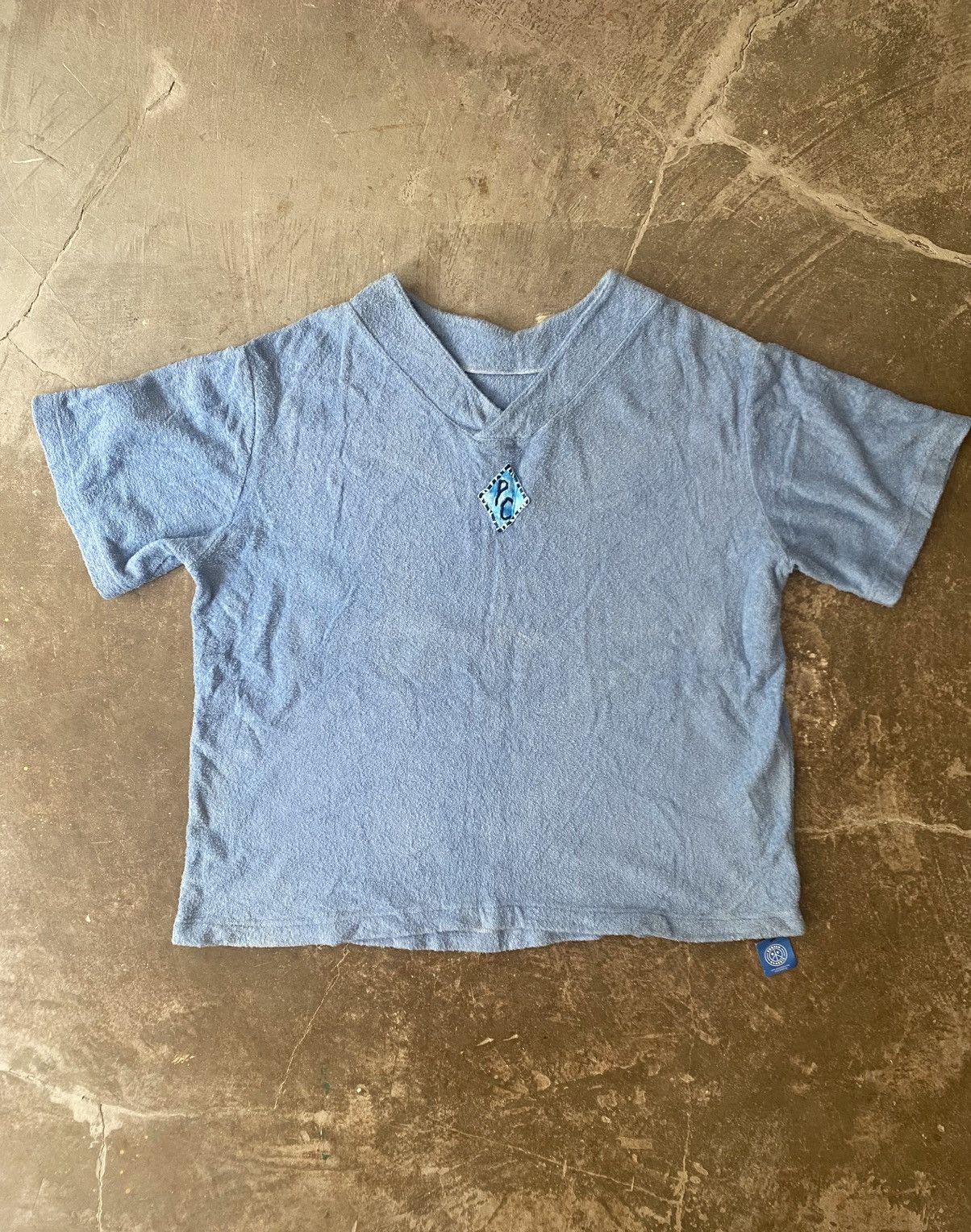 Porter Classic Porter Classic Oversize V Neck Tee Kapital Blue Blue Japan Size US M / EU 48-50 / 2 - 1 Thumbnail