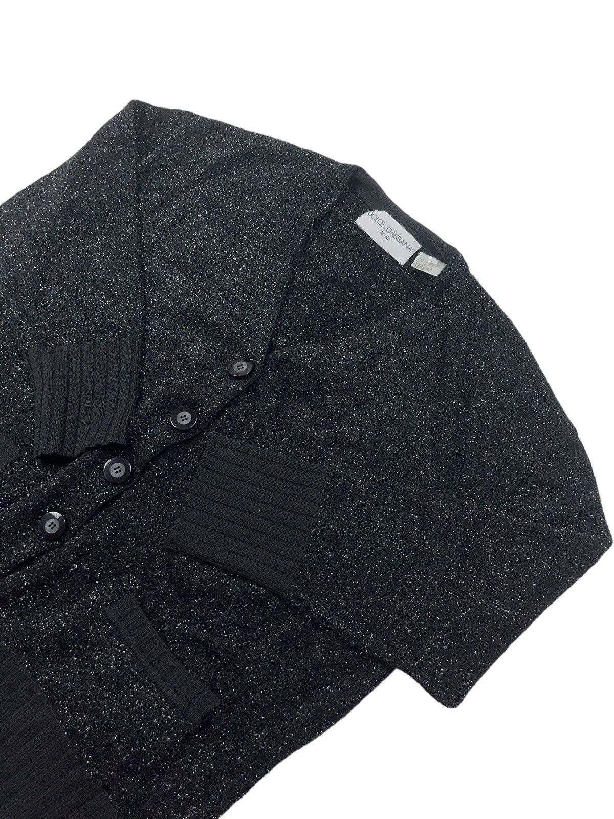 Dolce & Gabbana Vintage 90s Dolce & Gabbana Maglie Glitter Cardigan Sweater Size M / US 6-8 / IT 42-44 - 3 Thumbnail
