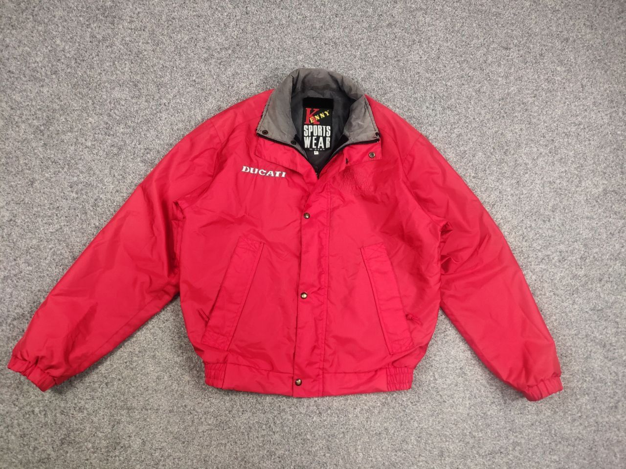 NASCAR × Vintage Vintage 90's Ducati kenny racewear Red Logo Racing Jacket Size US L / EU 52-54 / 3 - 8 Thumbnail