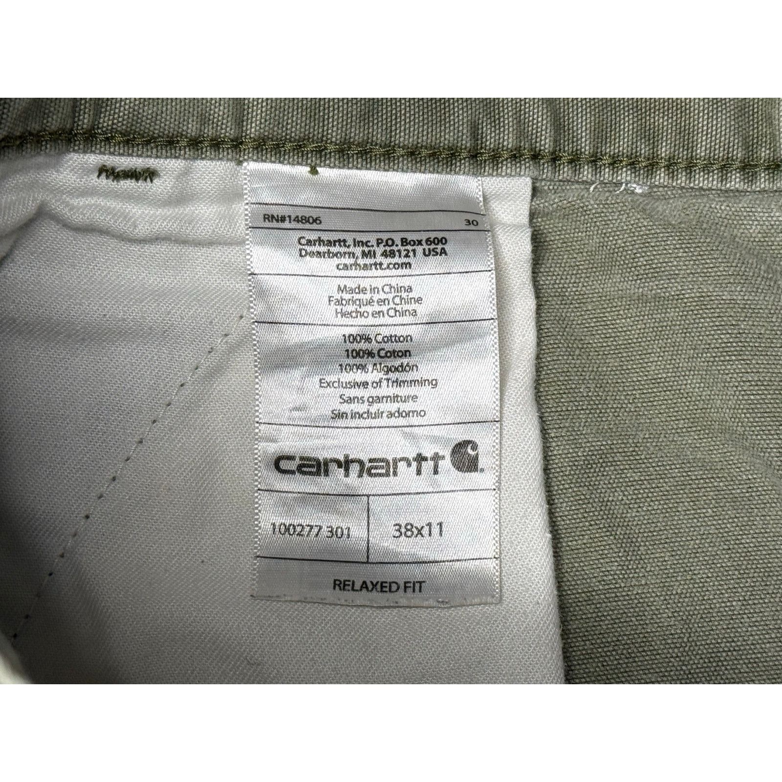Carhartt Carhartt Relaxed Fit Faded Cargo Utility Workwear Shorts 38 Size US 38 / EU 54 - 4 Thumbnail