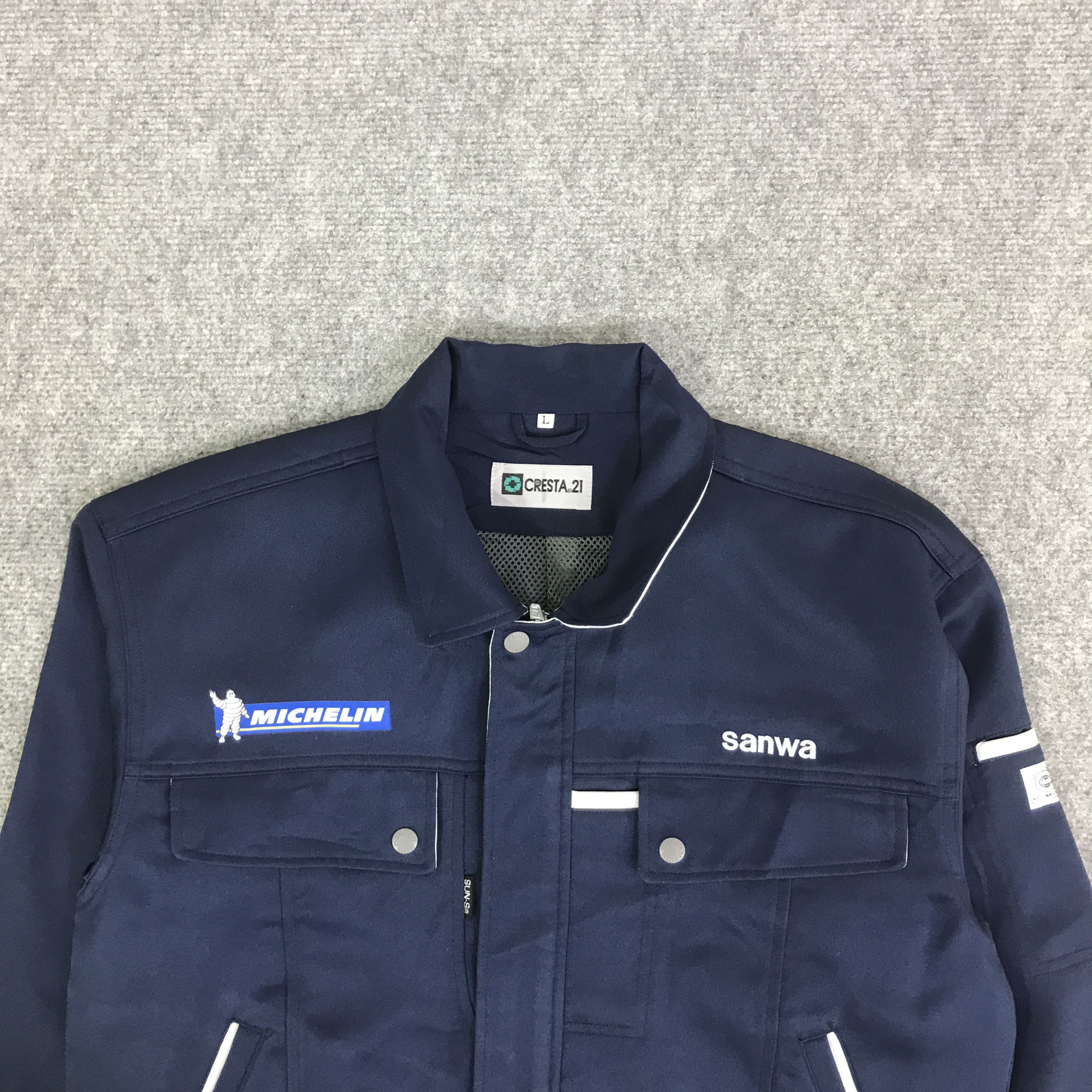 Japanese Brand MICHELIN RACING BLUE JACKET CUSTOM UNIFORM K123B18 Size US M / EU 48-50 / 2 - 3 Thumbnail