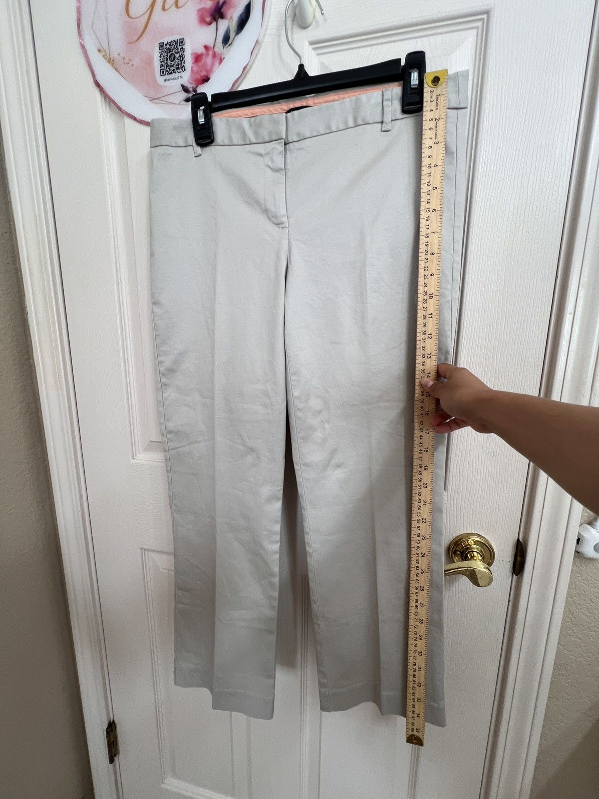J.Crew J.Crew cream City fit stretch pants size 6 Size 28" / US 6 / IT 42 - 3 Thumbnail