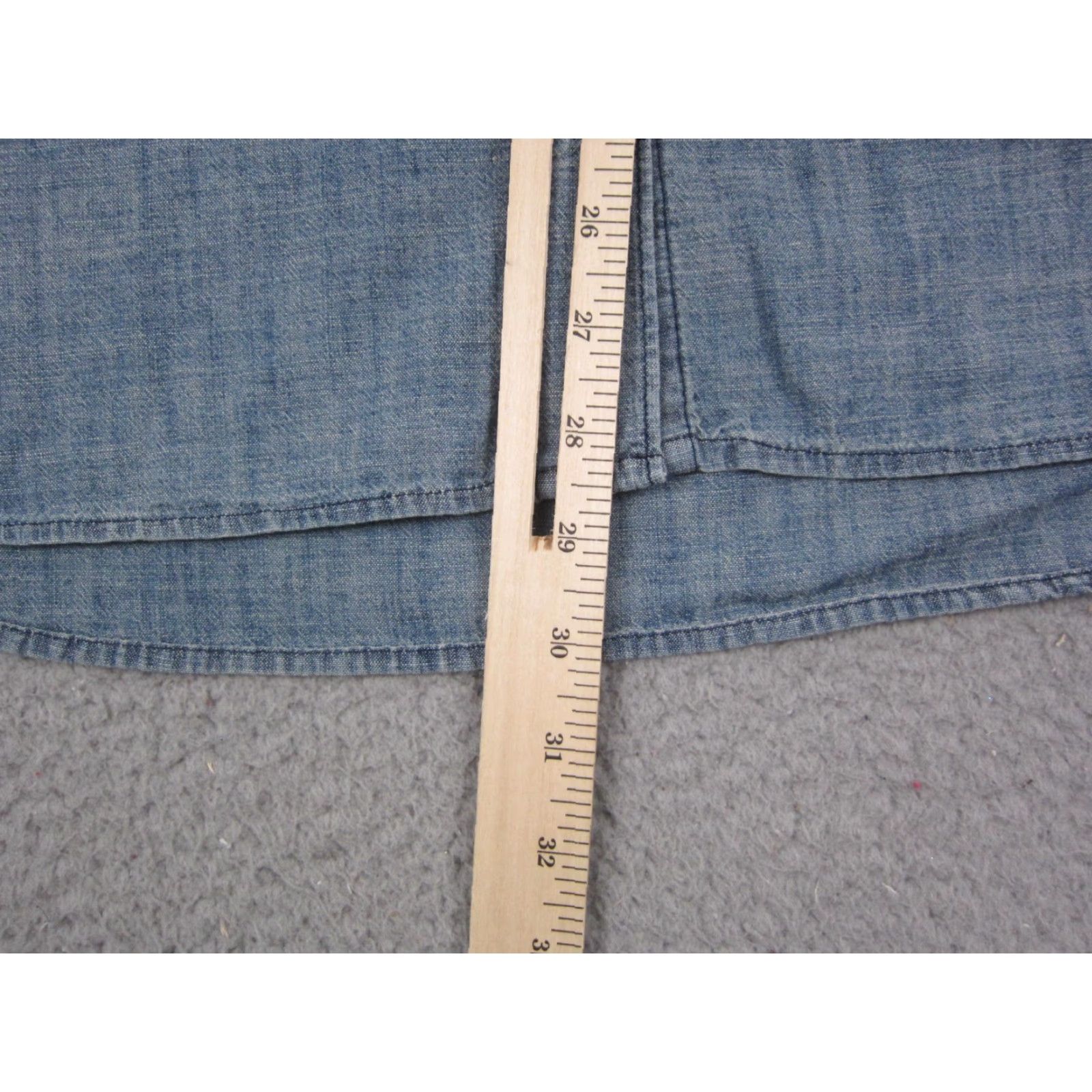 Carhartt VINTAGE Carhartt Shirt Womens Large L Blue Fairview Chambray Button Up Workwear Classic Size L / US 10 / IT 46 - 6 Thumbnail