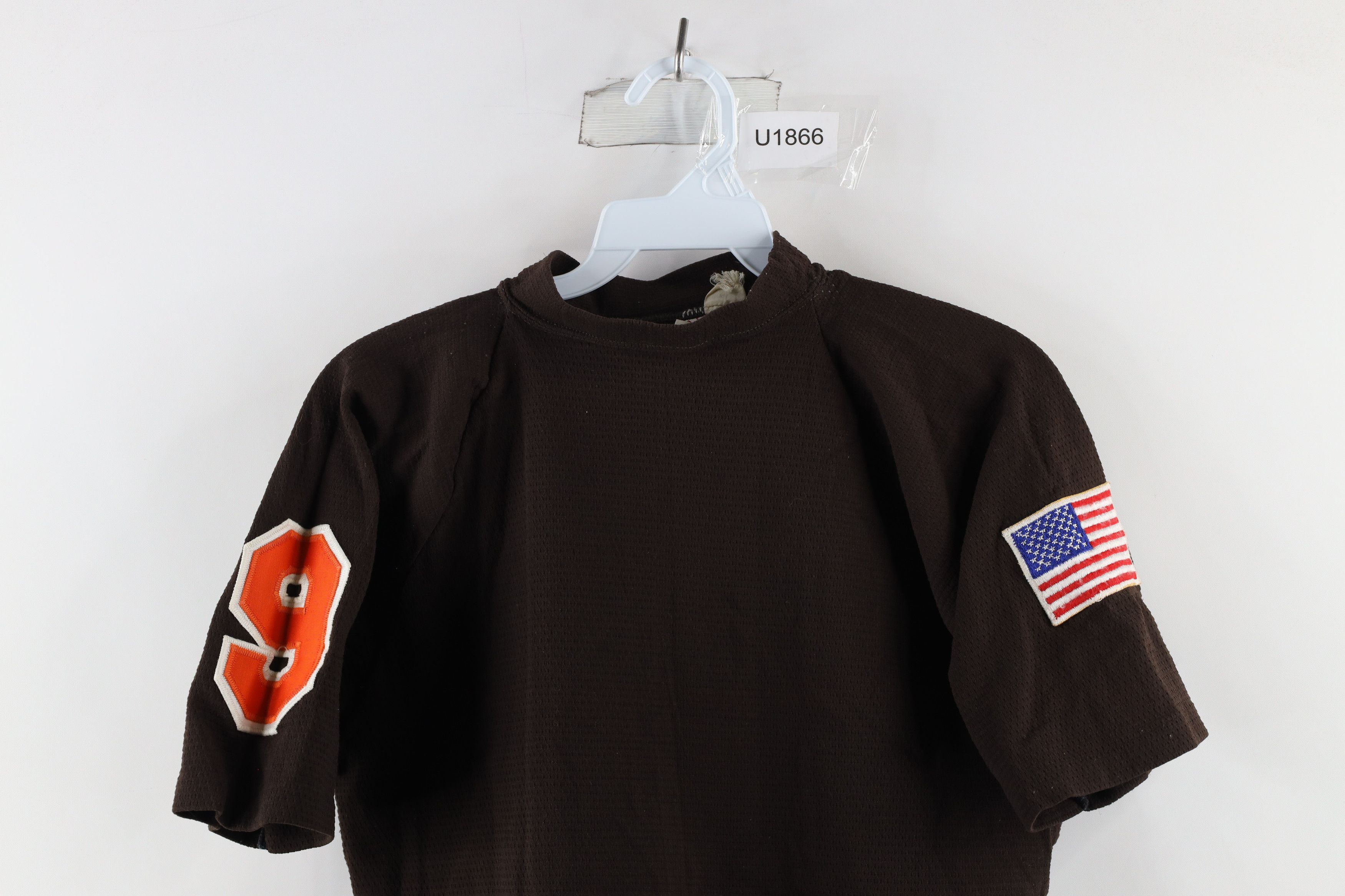 Vintage Vintage 50s 60s Knit Short Sleeve Jersey T-Shirt Brown USA Size US M / EU 48-50 / 2 - 2 Thumbnail