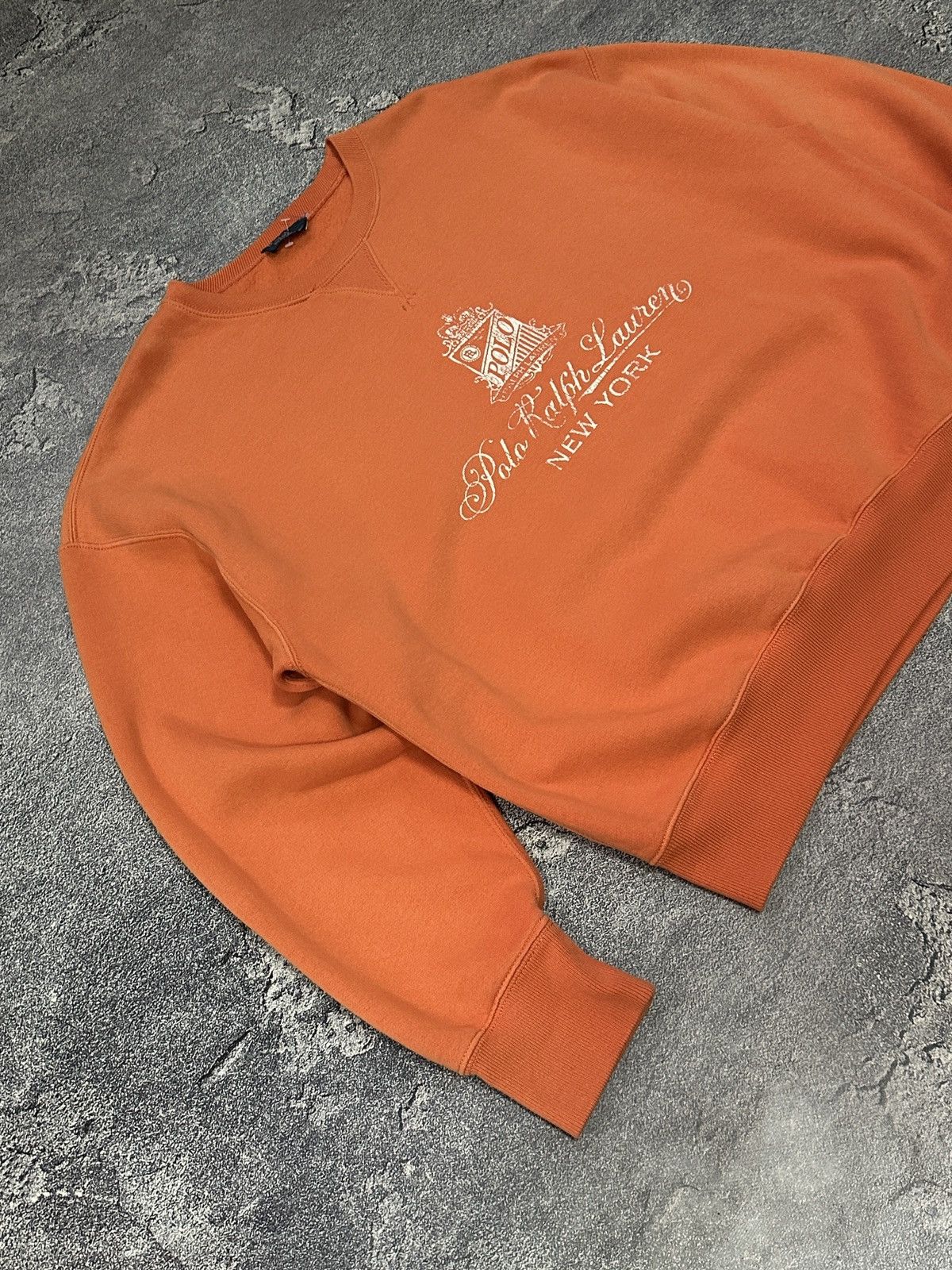 Polo Ralph Lauren Vintage Polo Ralph Lauren Sun Faded Orange Sweatshirt M Size US M / EU 48-50 / 2 - 7 Thumbnail