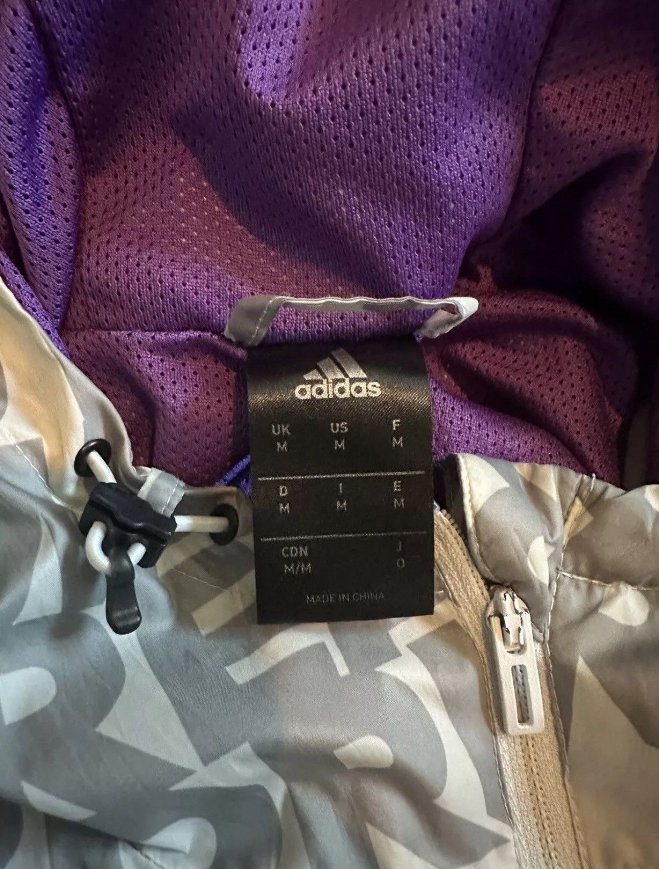 Adidas Adidas Real Madrid Glanz Anthem Spell Out Nylon Jacket Size US M / EU 48-50 / 2 - 3 Thumbnail