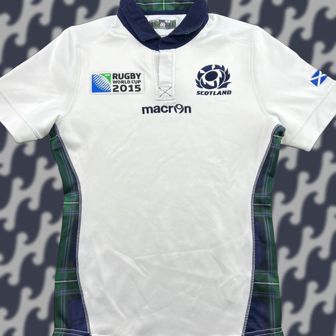 Macron SCOTLAND Rugby World Cup 2015 Away Jersey Shirt Medium Macron White Size US M / EU 48-50 / 2 - 1 Thumbnail