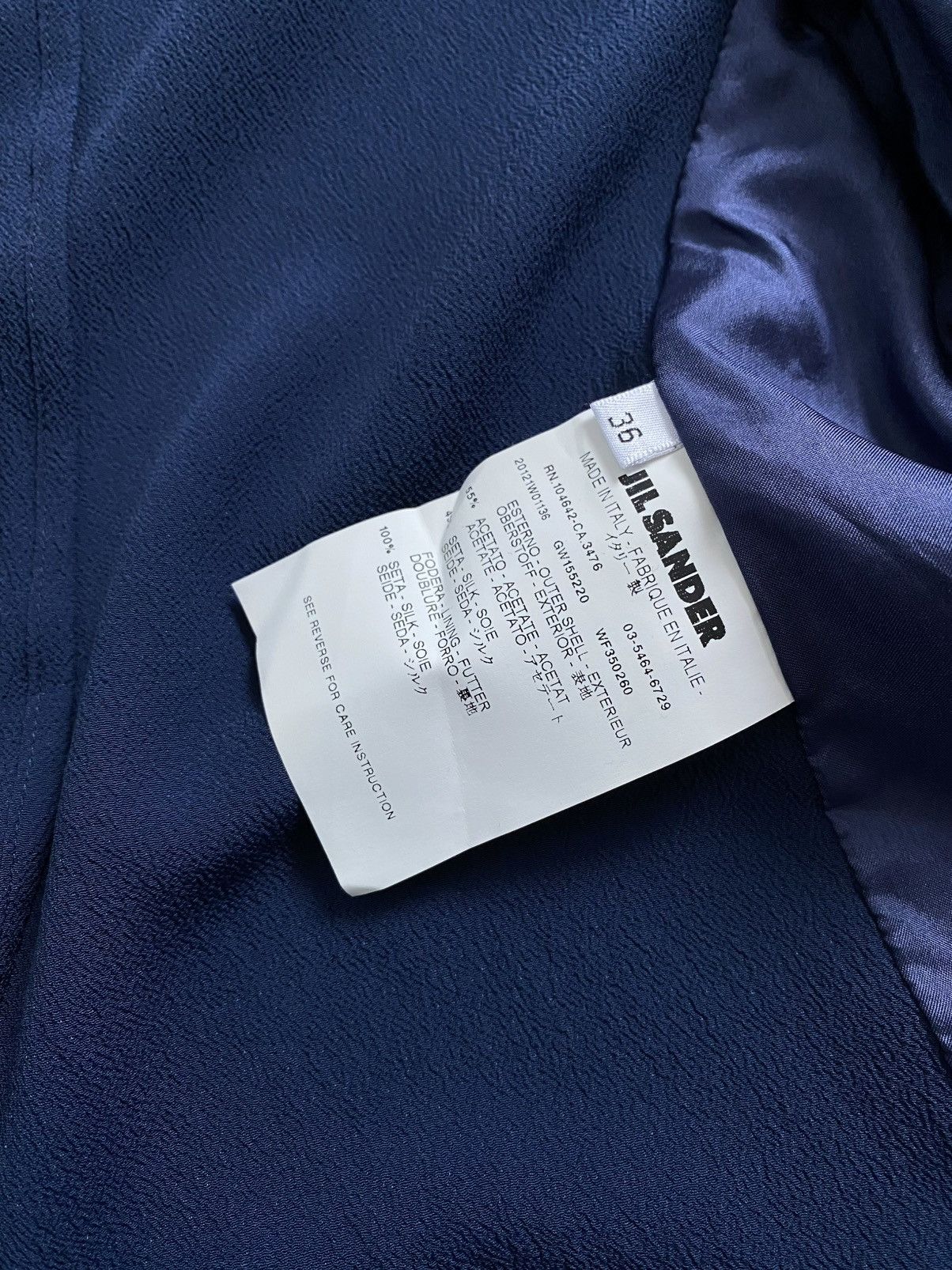 Jil Sander 🫧JIL SANDER SILK BLAZER Vintage Raf Simons Era Size XS / US 0-2 / IT 36-38 - 17 Thumbnail