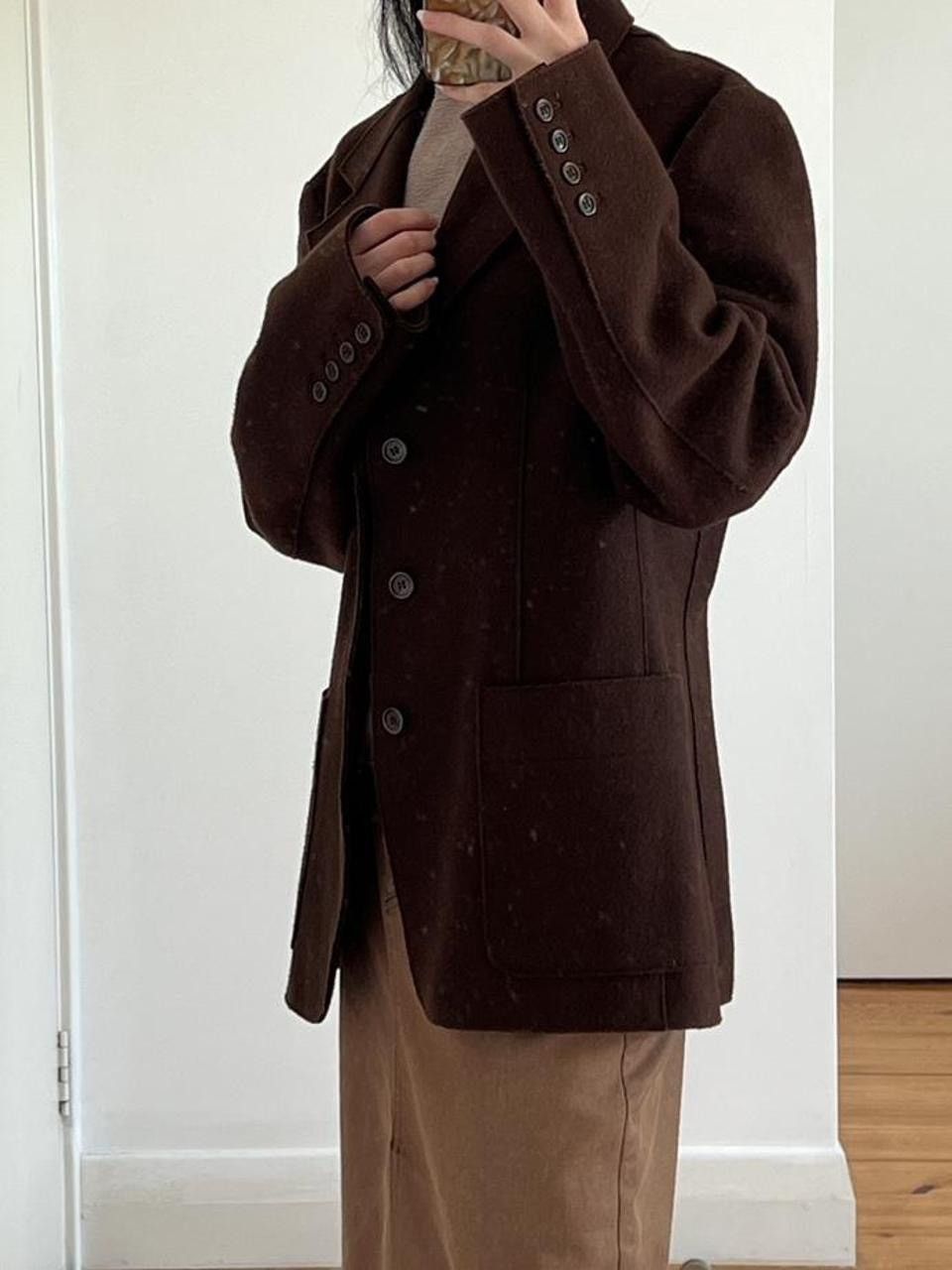 W&LT × Walter Van Beirendonck 90s brown wool blazer Size US M / EU 48-50 / 2 - 7 Thumbnail