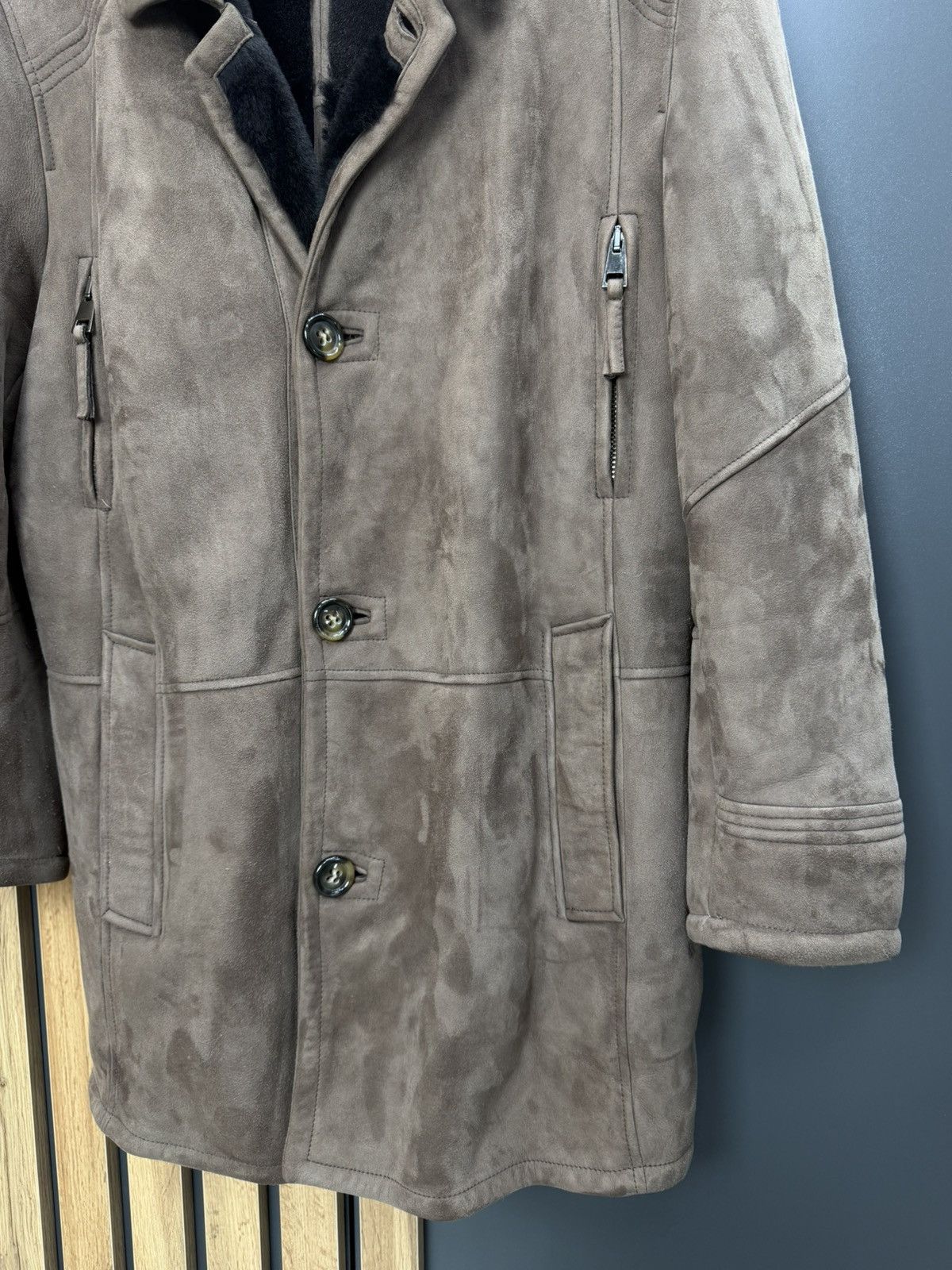 Other Men’s Shearling Sheepskin Coat Brown Size 54 Size US L / EU 52-54 / 3 - 5 Thumbnail