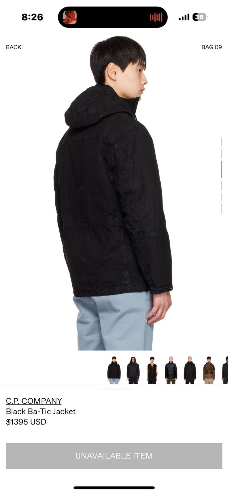 C.P. Company BLACK BA TIC JACKET Size US L / EU 52-54 / 3 - 10 Thumbnail