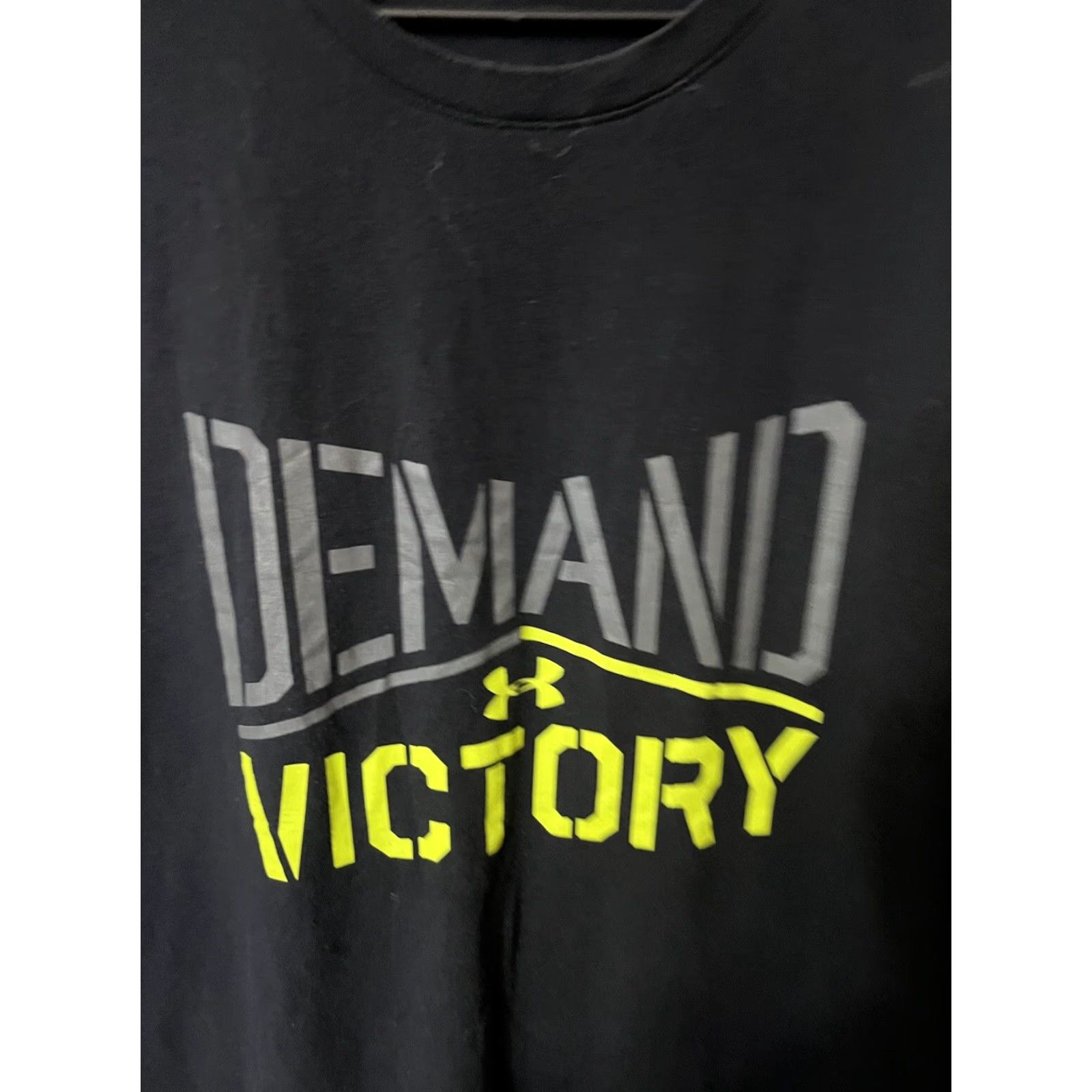 Under Armour VINTAGE Under Armour HeatGear Demand Victory T-Shirt Men XL Black Loose Fit - Sportswear Shirt Modern Era Size US XL / EU 56 / 4 - 2 Thumbnail