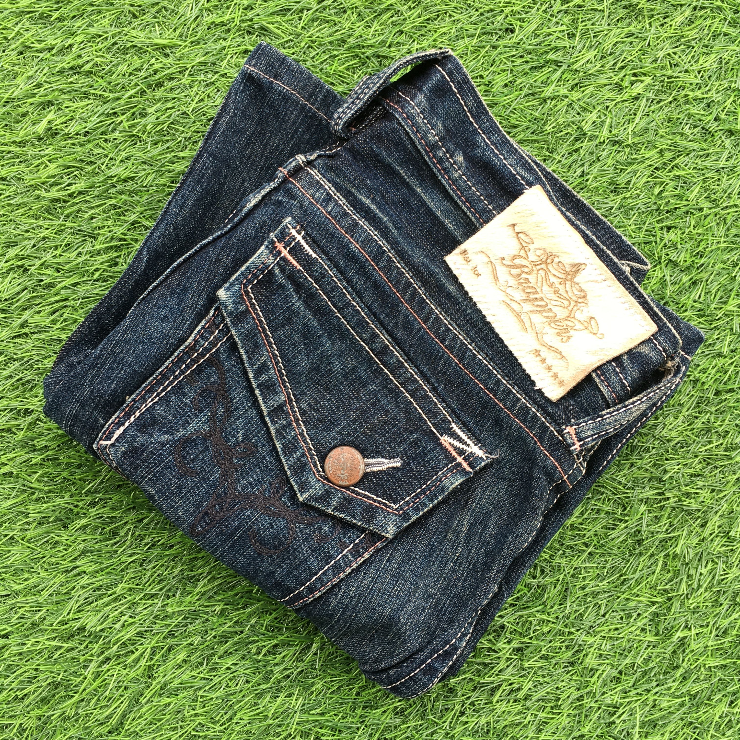 Japanese Brand Japan Low Rise Kick Flare Bootcut Jeans D-1225 Size 27" / US 4 / IT 40 - 8 Thumbnail