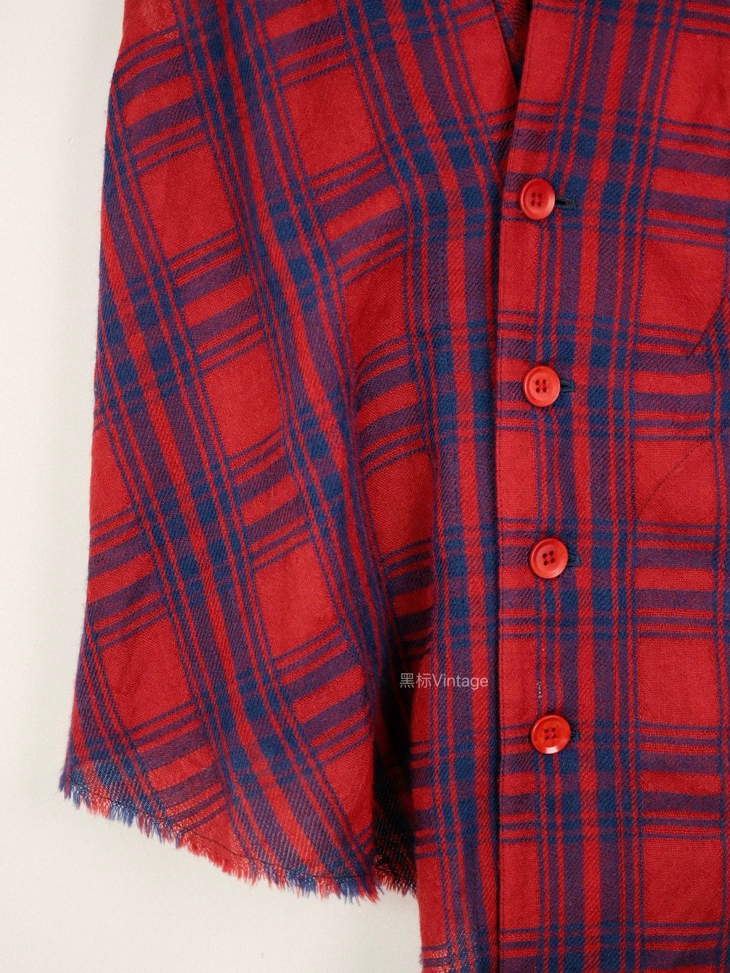 Yohji Yamamoto Yohji Yamamoto 07AW Asym Check Red/Blue Dress Women's Size L / US 10 / IT 46 - 4 Thumbnail