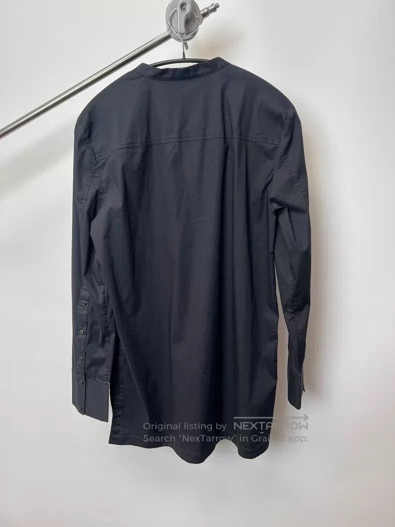 Helmut Lang Helmut Lang Hidden Button Mixed Fabric Drape Shirt Size M / US 6-8 / IT 42-44 - 7 Thumbnail