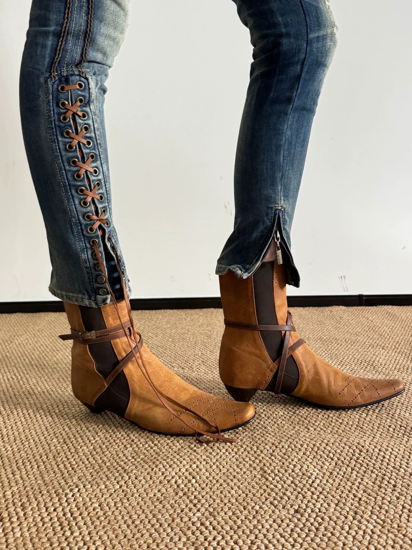 Other Italian Calfskin Strap Chelsea Boot LambSole 38.5 Size US 8 / IT 38 - 2 Thumbnail
