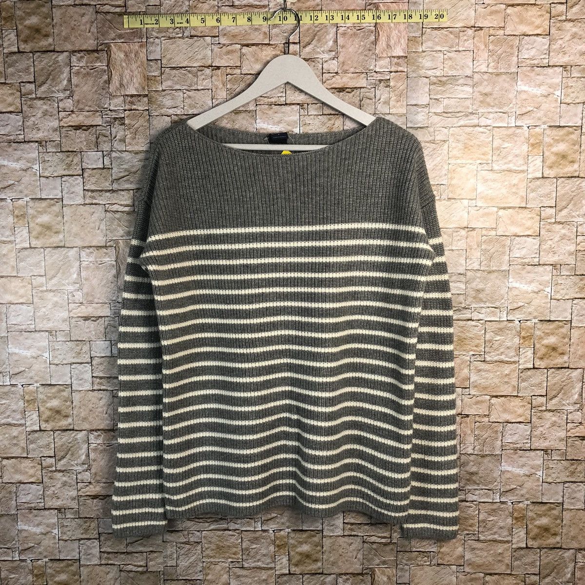 Gap × Homespun Knitwear × OVER THE STRiPES Gap Stripe Grey Knitwear #A173 Size M / US 6-8 / IT 42-44 - 1 Thumbnail