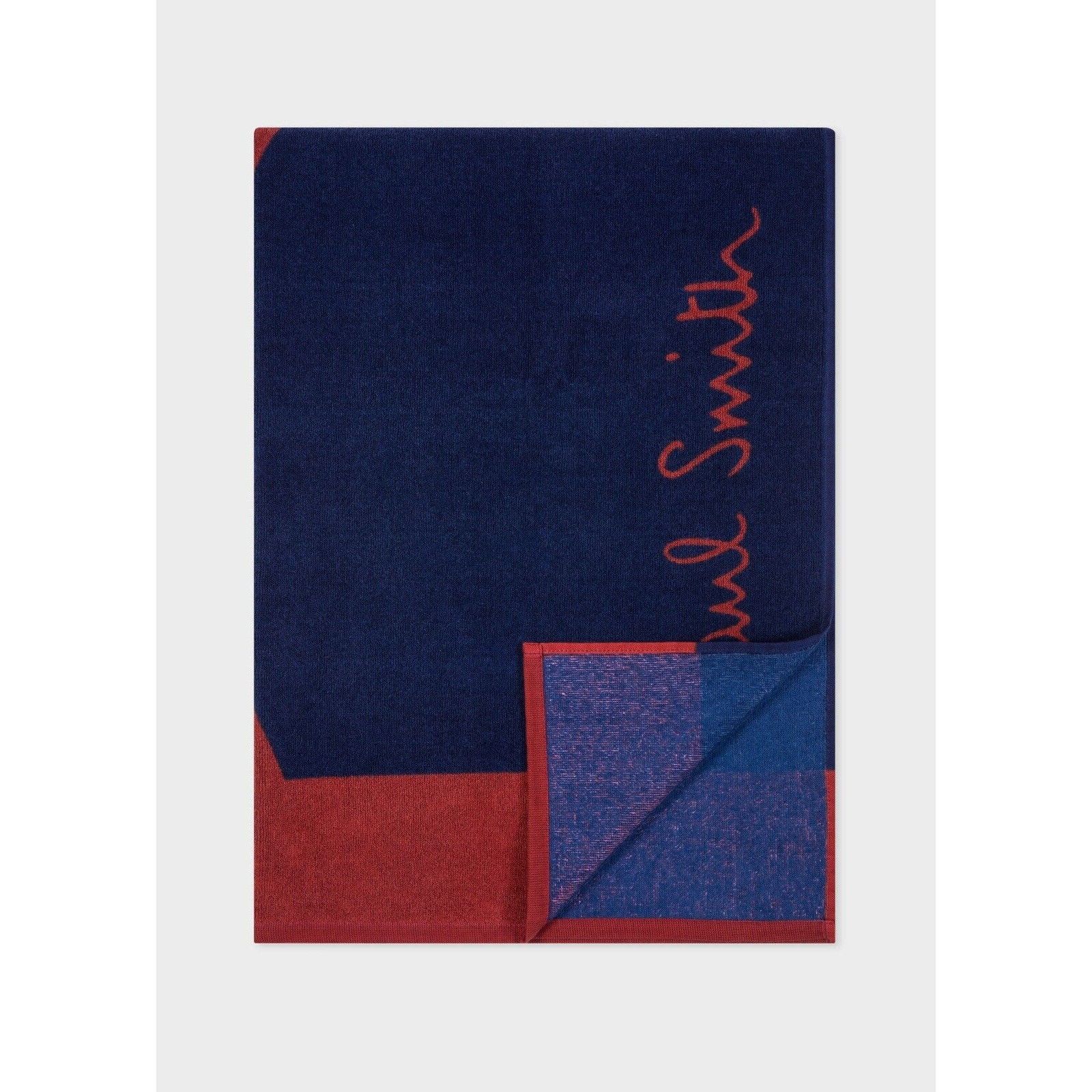 Paul Smith NWT $175 PAUL SMITH Swirl Beach Towel Navy Size ONE SIZE - 6 Thumbnail