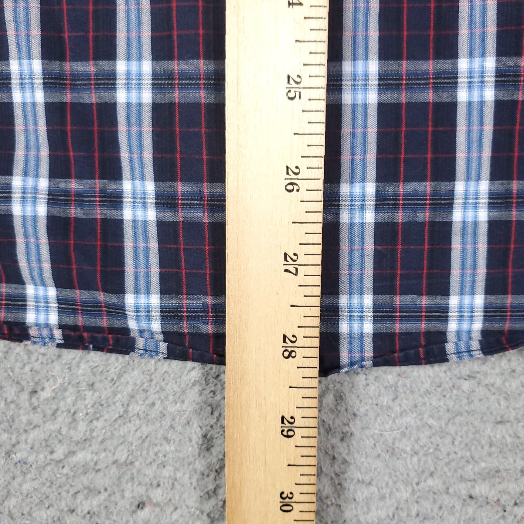 Nautica Nautica Shirt Mens Medium Blue Plaid Button-Up Long Sleeve Casual Business Formal Cotton Regular Collar Down Mens Size US M / EU 48-50 / 2 - 5 Thumbnail
