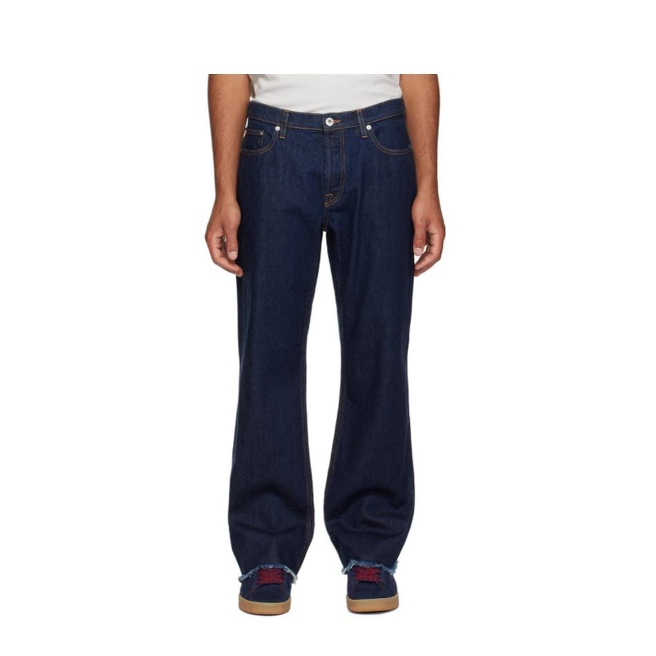Lanvin o1y0125 Jeans Pant in Navy Blue Size US 36 / EU 52 - 1 Thumbnail