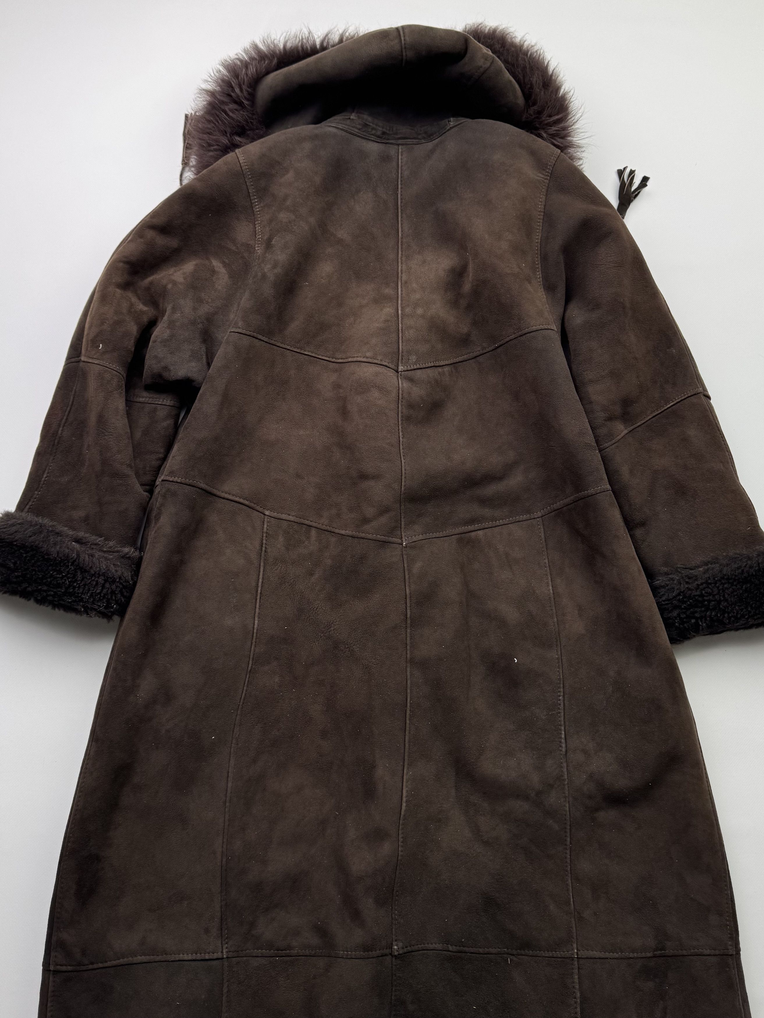 Vintage Vintage Real Sheepskin Hooded Coat B524(V22)E2 Size M / US 6-8 / IT 42-44 - 13 Thumbnail