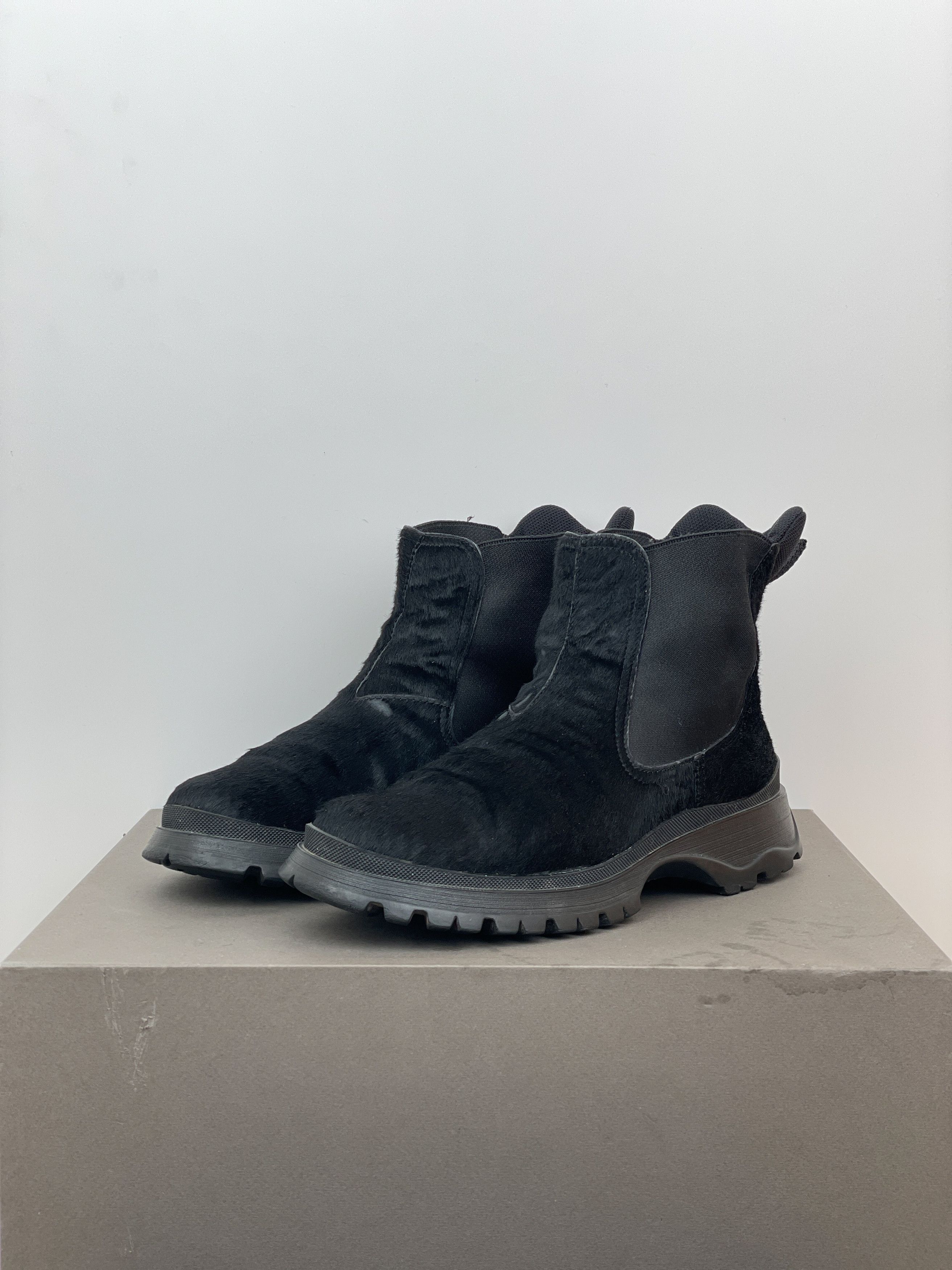 Prada AW99 Brixxen Pony Hair Chelsea Boots Size US 8 / IT 38 - 1 Thumbnail