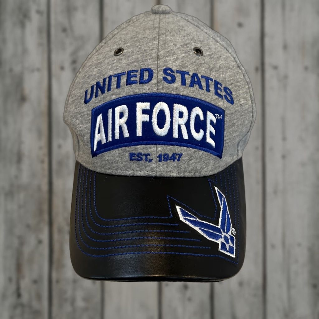 Vintage VINTAGE JWM United States Air Force Baseball Cap One Size Gray Adjustable USA Mens Size ONE SIZE - 1 Thumbnail