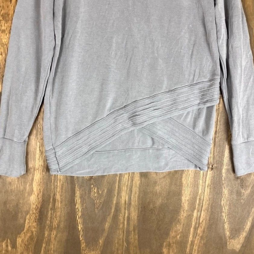 Athleta Athleta Sweatshirt Women Gray Serenity Criss Cross Pullover Modal Blend M Size M / US 6-8 / IT 42-44 - 3 Thumbnail