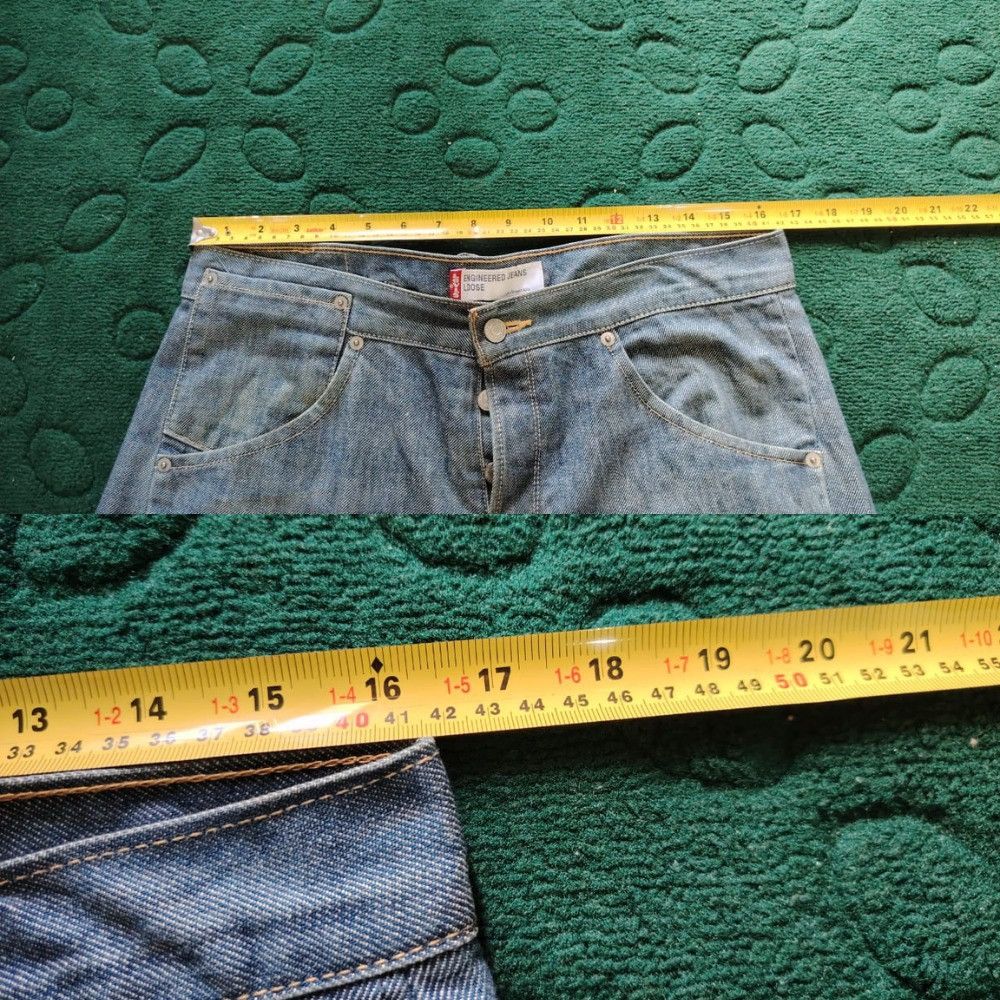 Levi's Levis Engineered Jeans Chinch Back Button Fly Japan LE02 Size US 33 - 10 Thumbnail