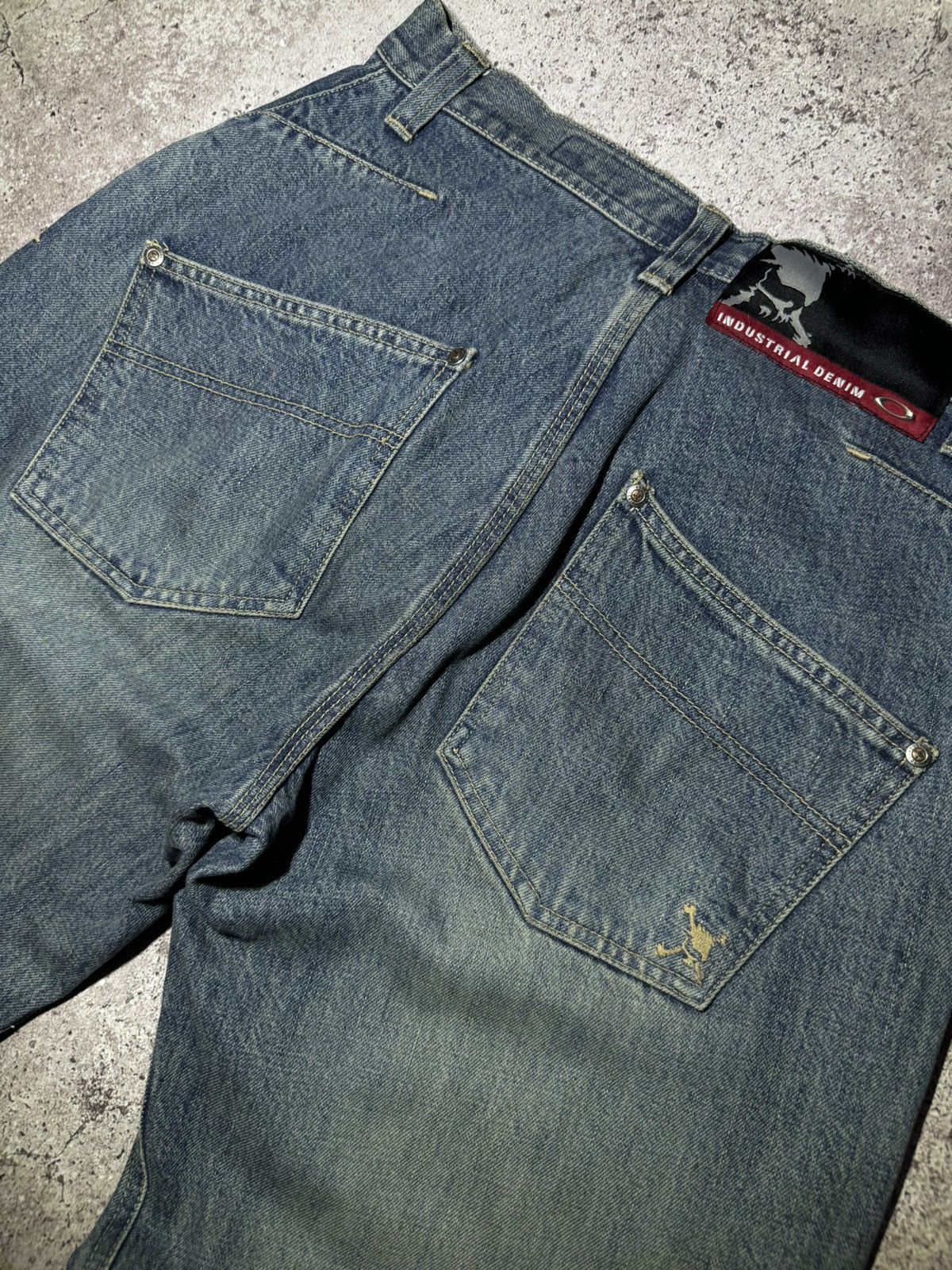 Oakley × Vintage Oakley Vintage y2k Rap Streetwear Rare Baggy Denim Jeans Size US 32 / EU 48 - 4 Thumbnail